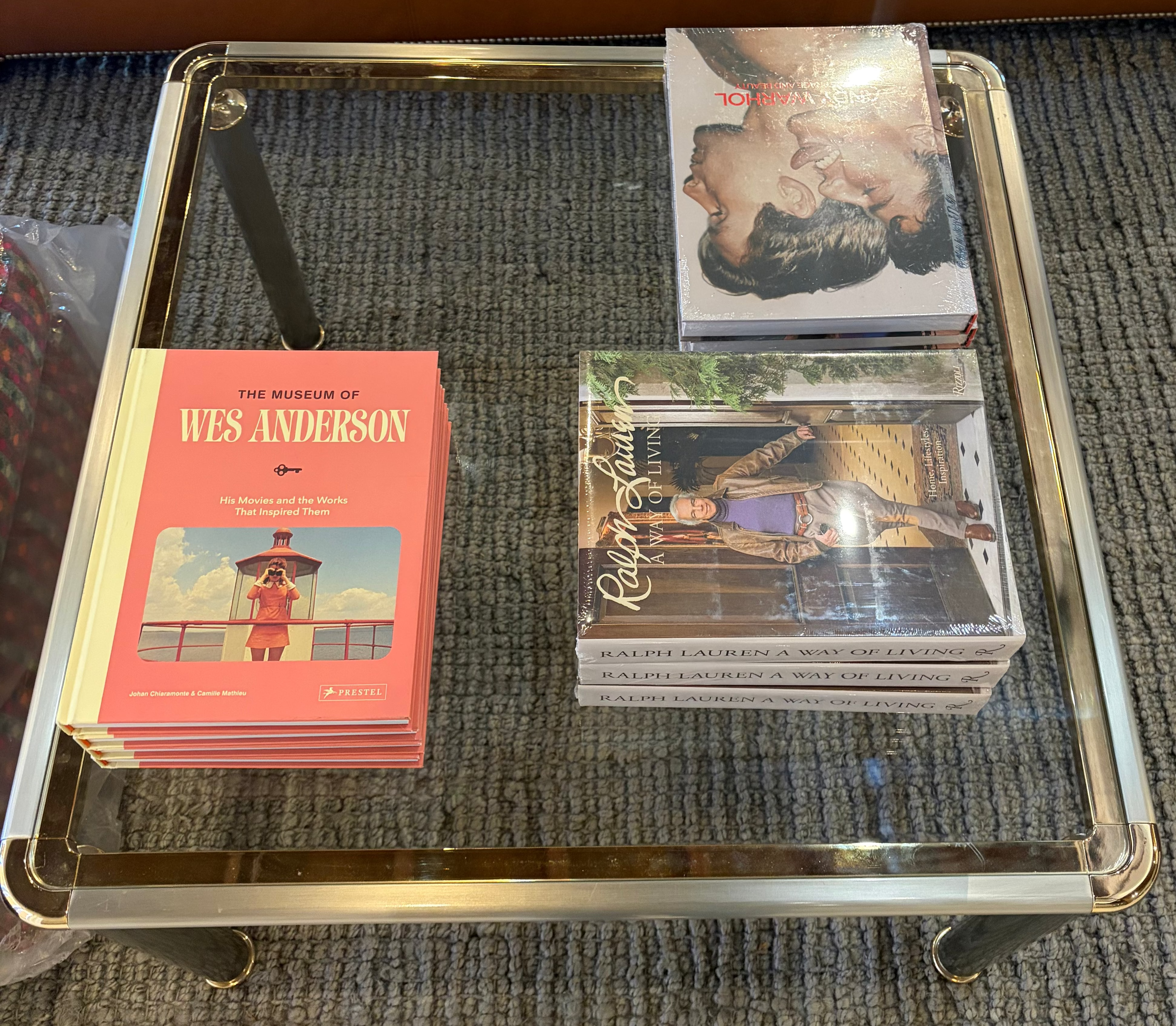 Square Modernist Glass Insert Coffee Table