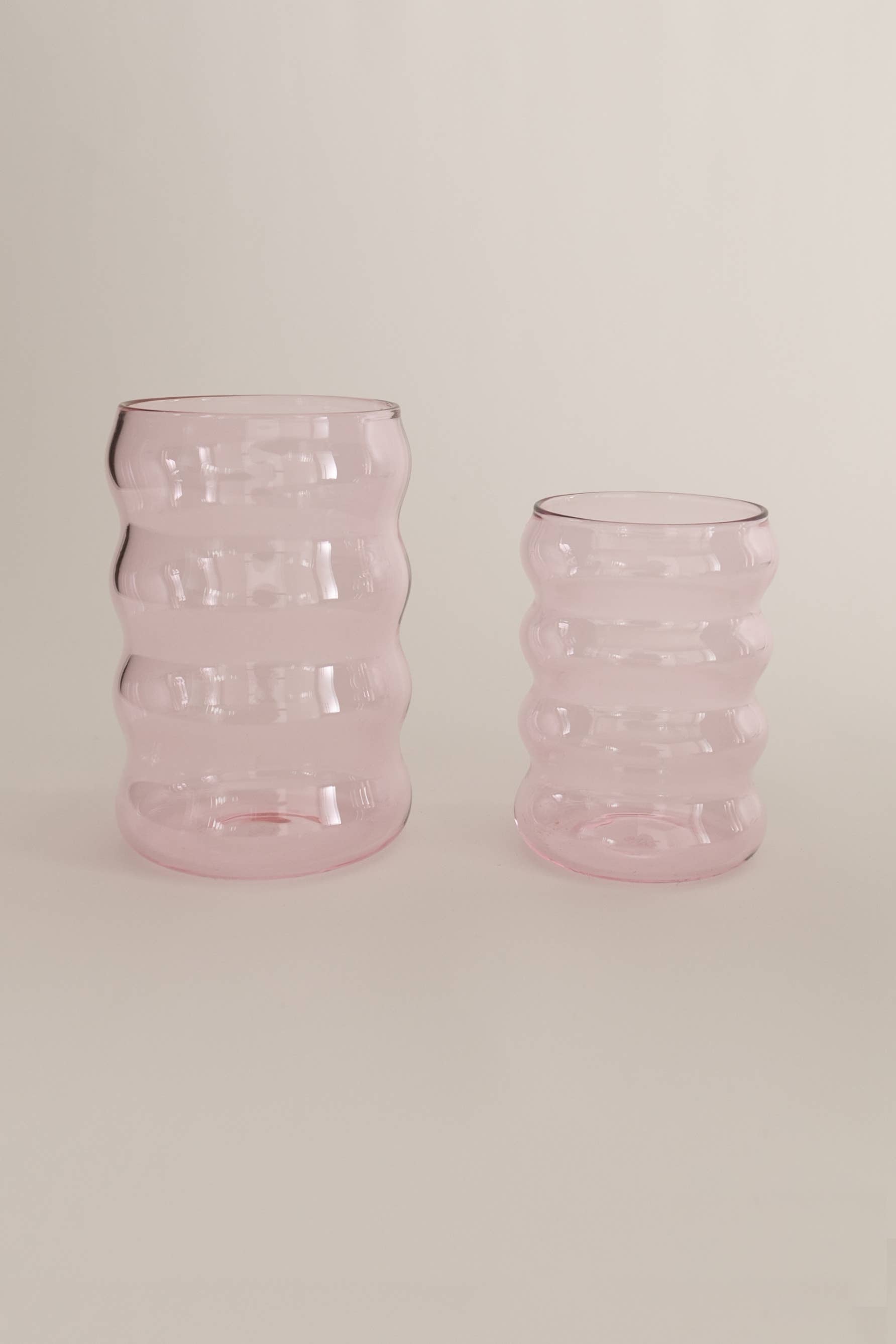 6oz Ripple Cup, Set of 4, Pink