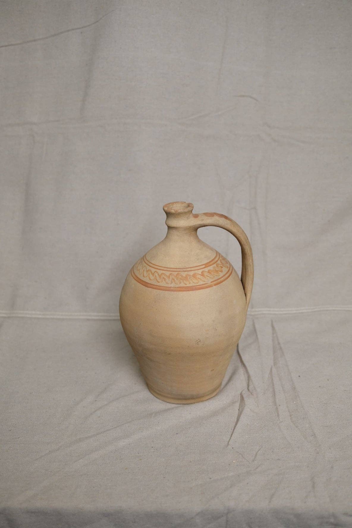 Vintage Hungarian Clay Jug no.1: B