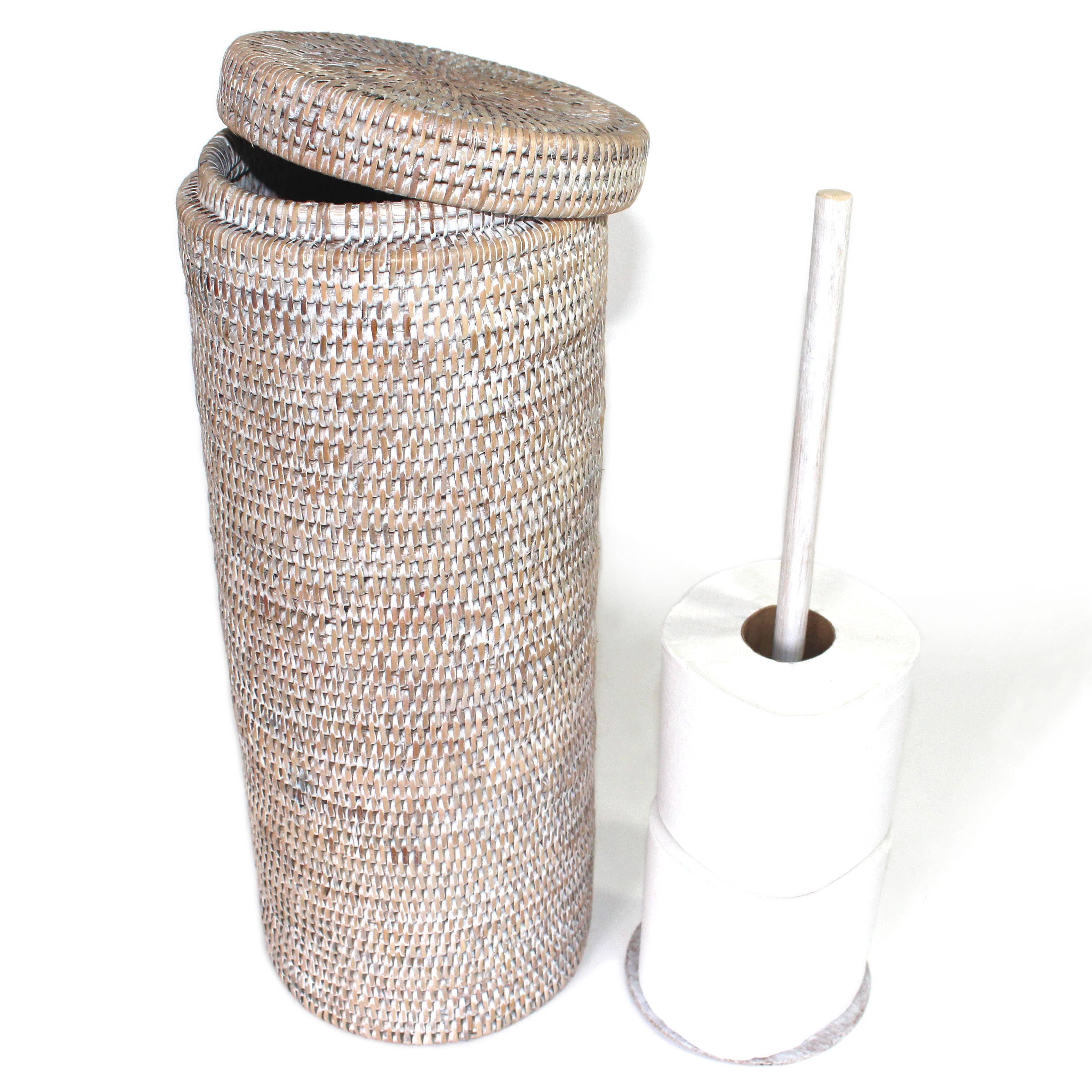 Multiple Toilet Paper Holder (Holds 3 Rolls) AB 7x17'H: White