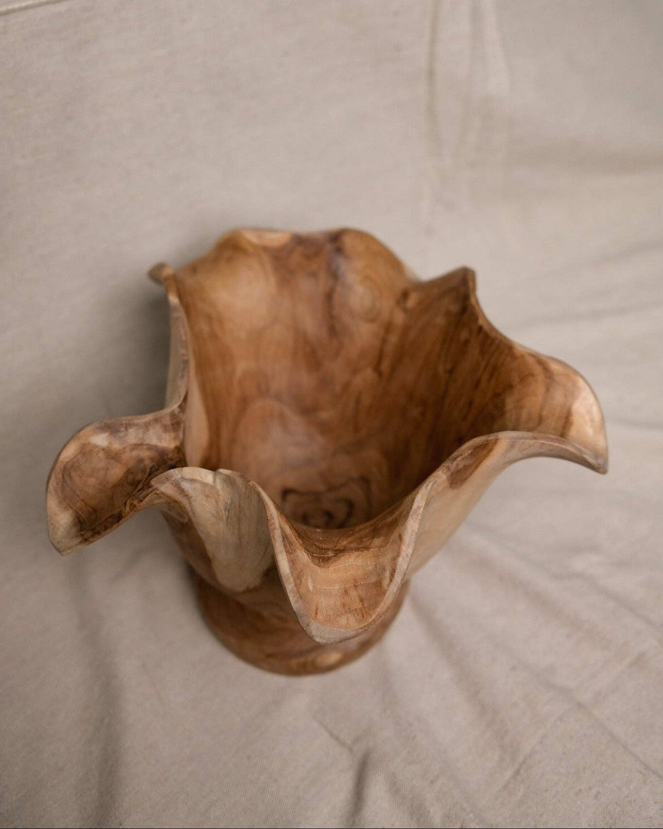 Teak Bloom Bowl