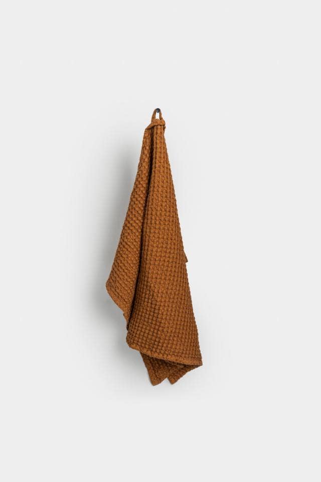 Waffle kitchen towel | Tea towel | Dish towel: Cinnamon
