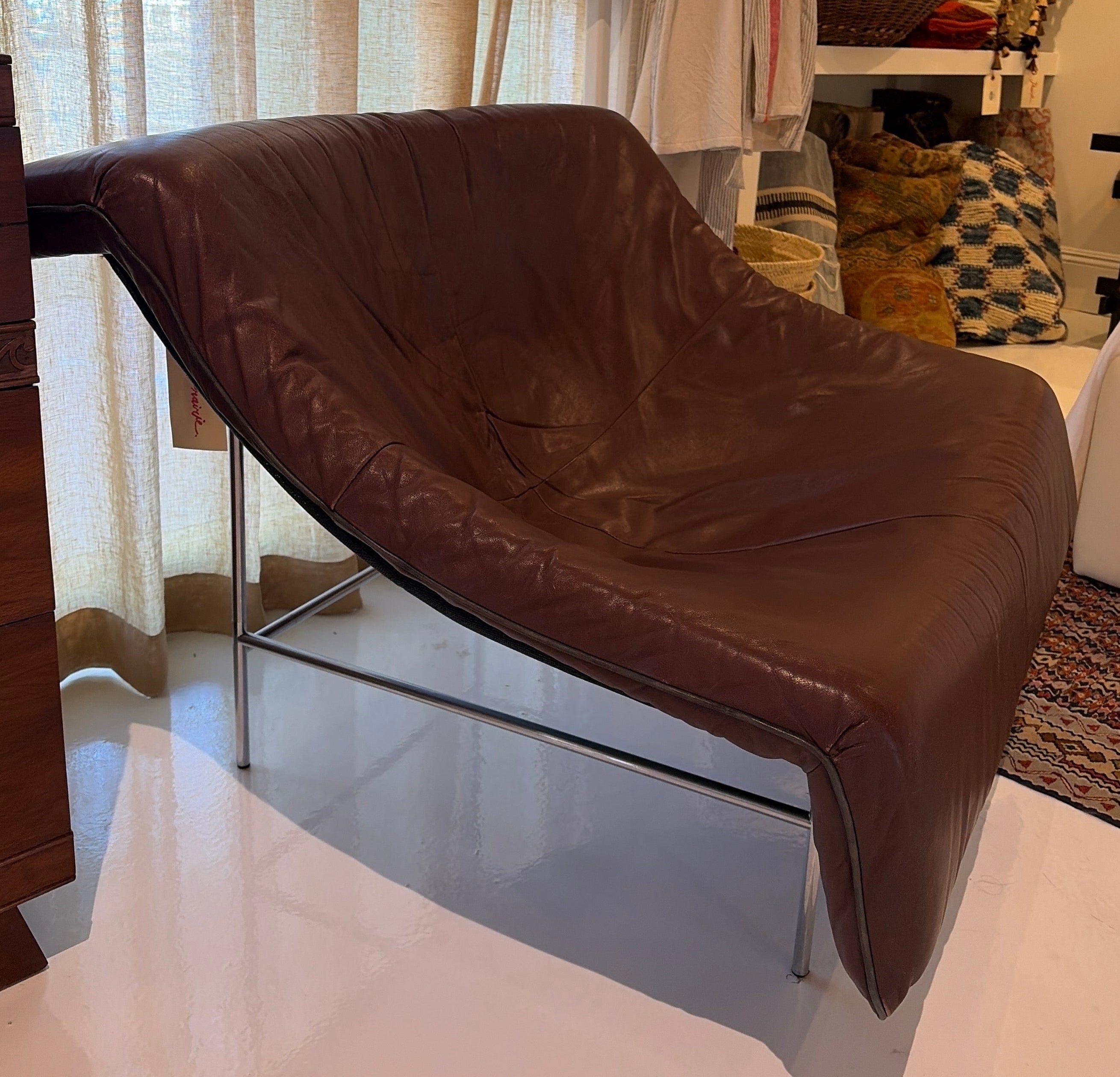 80’s Leather Lounge Chair
