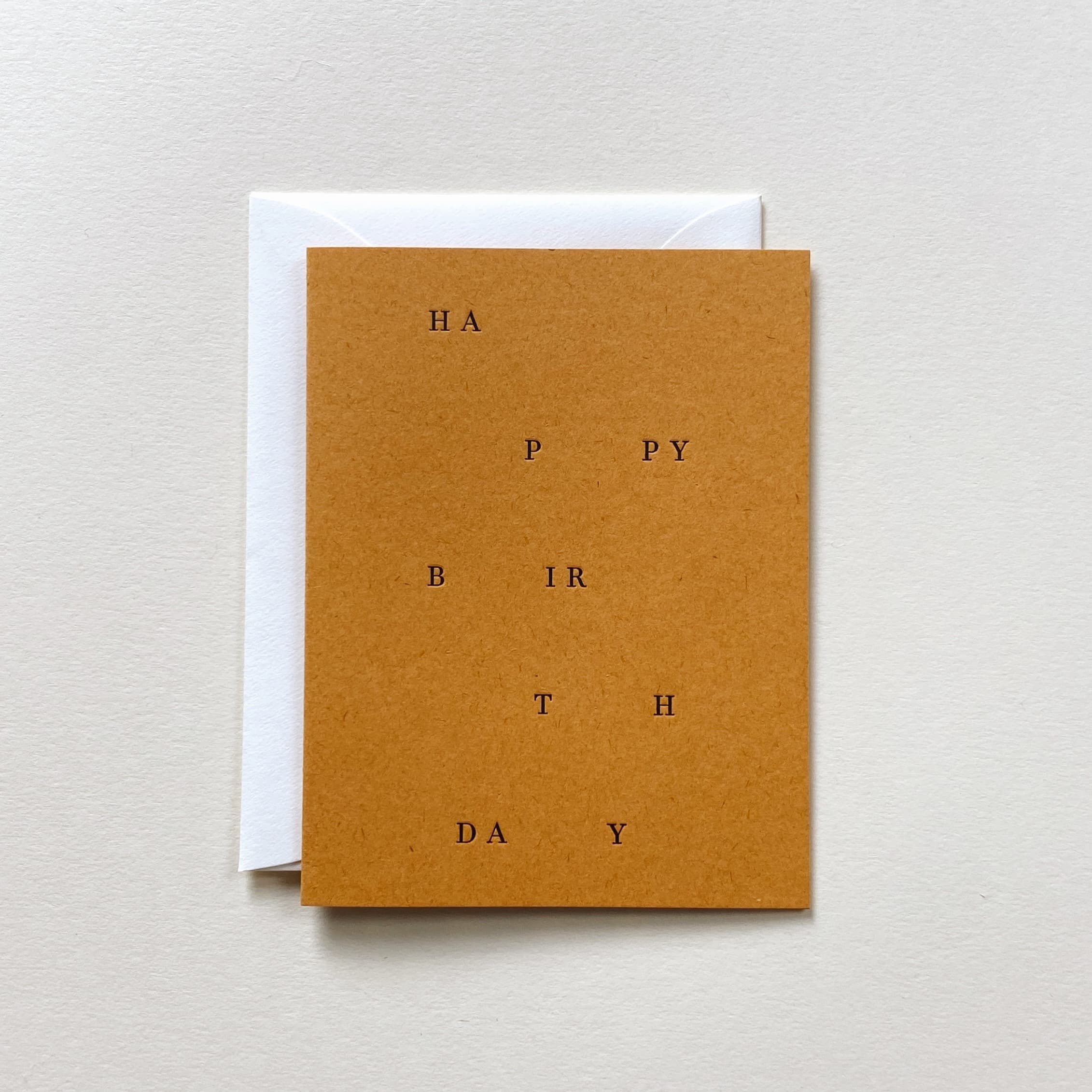 Happy Birthday No. 31: Ochre / Single Card