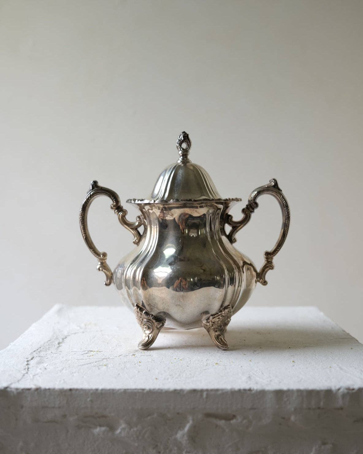 Victorian Silver-Plated Sugar Bowl