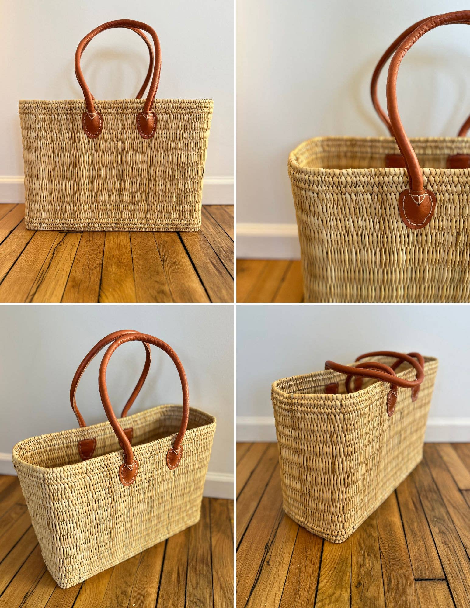 Simple Long Handle Tote, Tabac: Medium