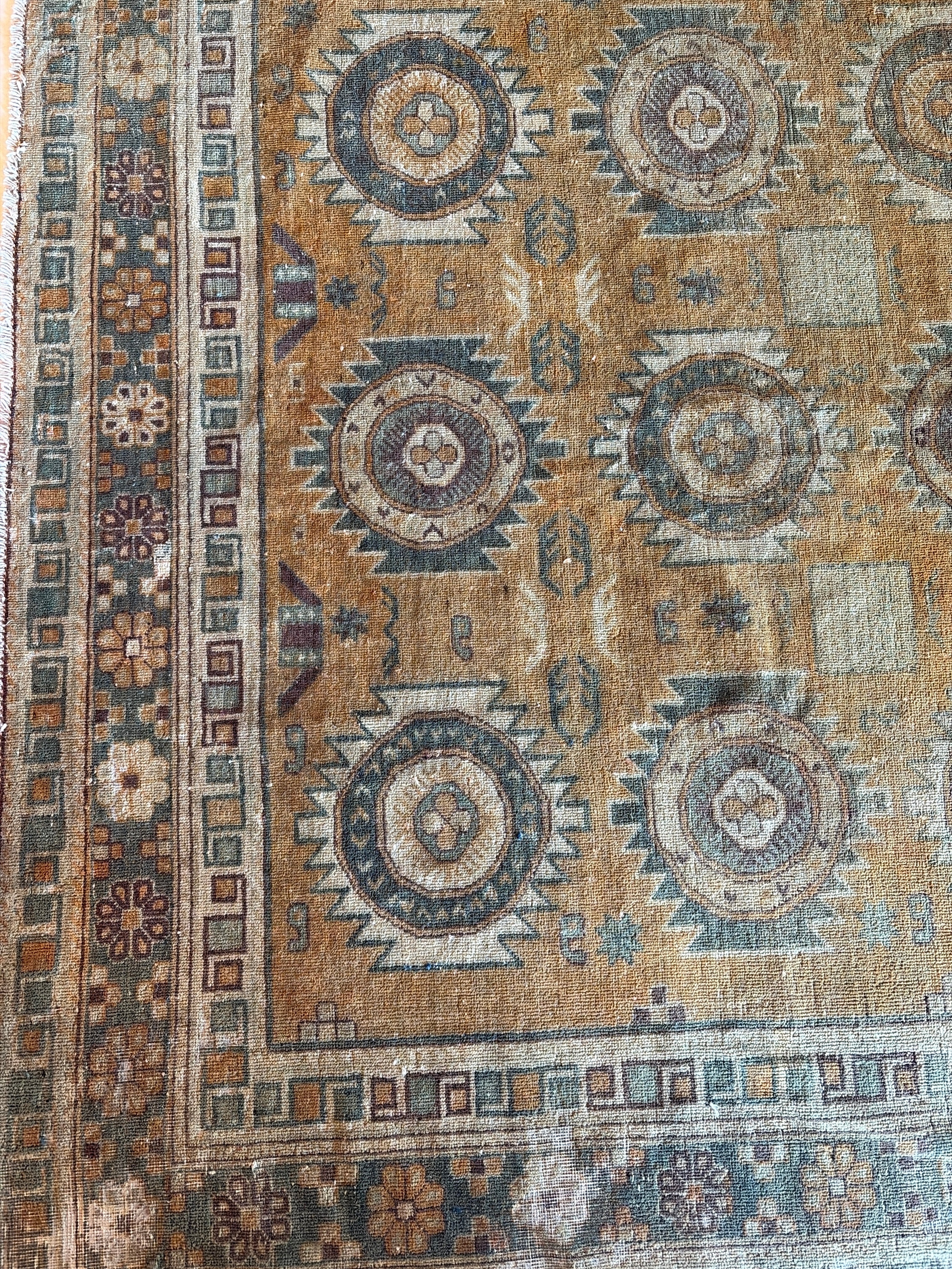 Antique Khotan Rug 6.8x8.9