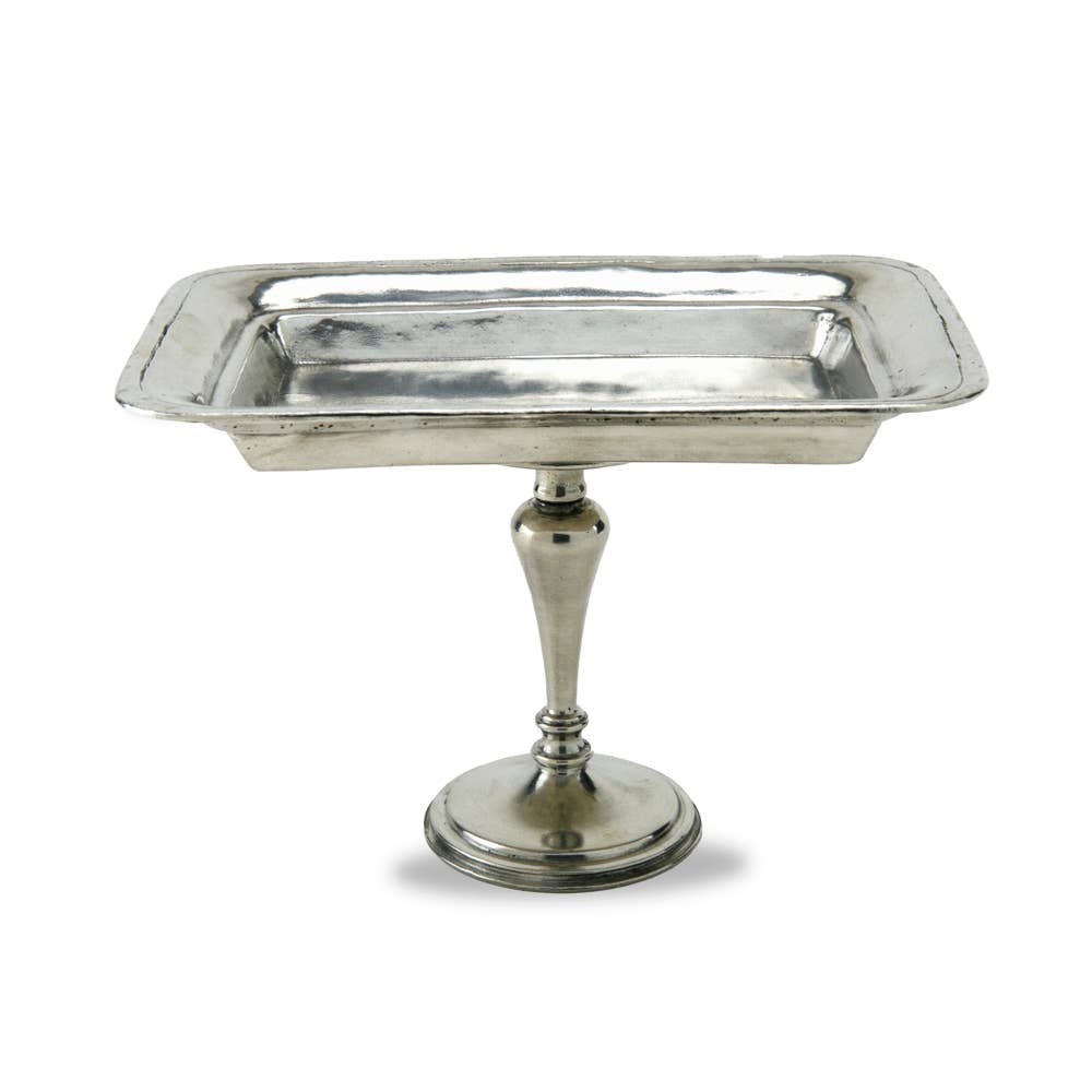 Vintage Rectangular Pedestal Dish