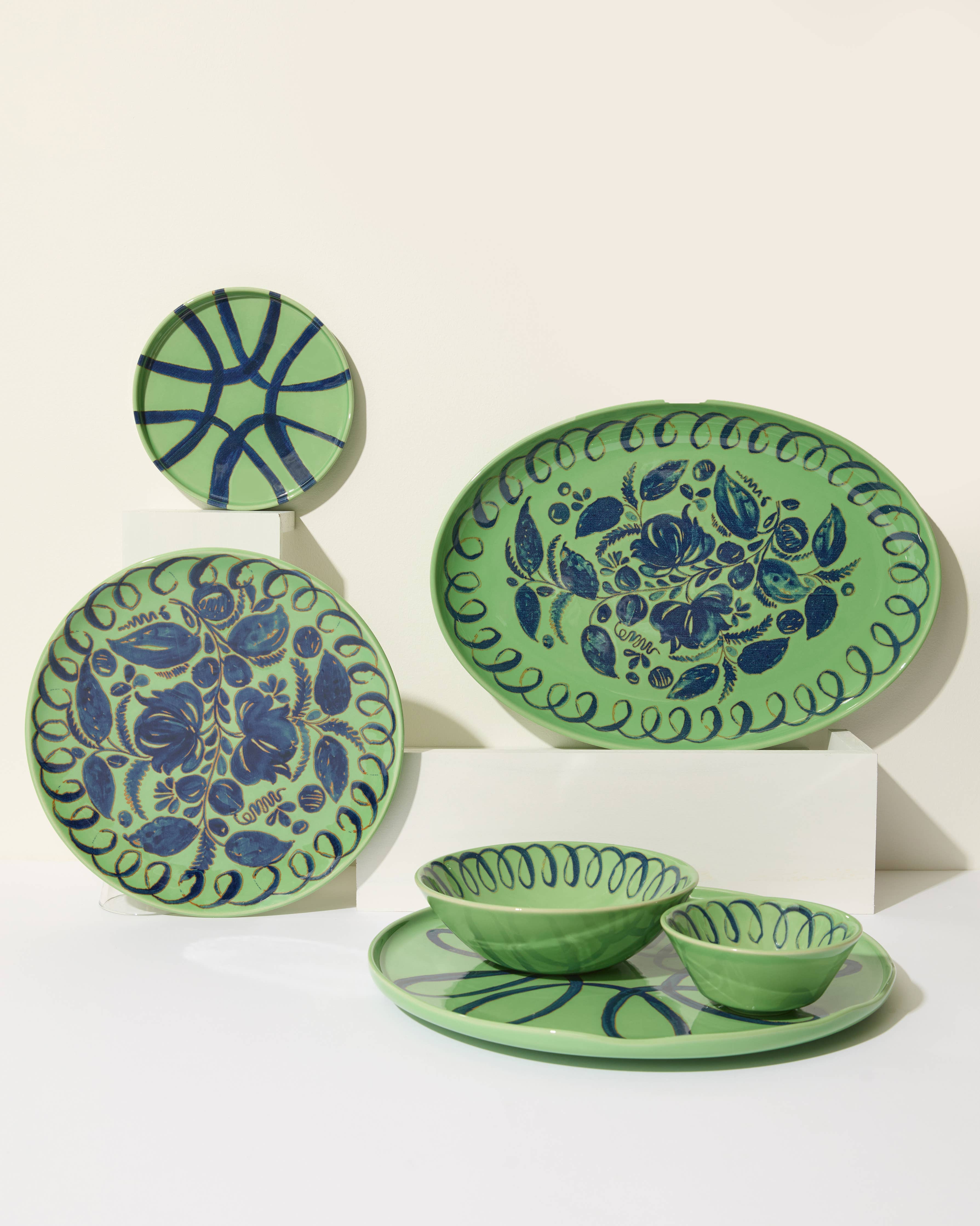 Amalfi Dinner Plate Green - 10.6" Diameter