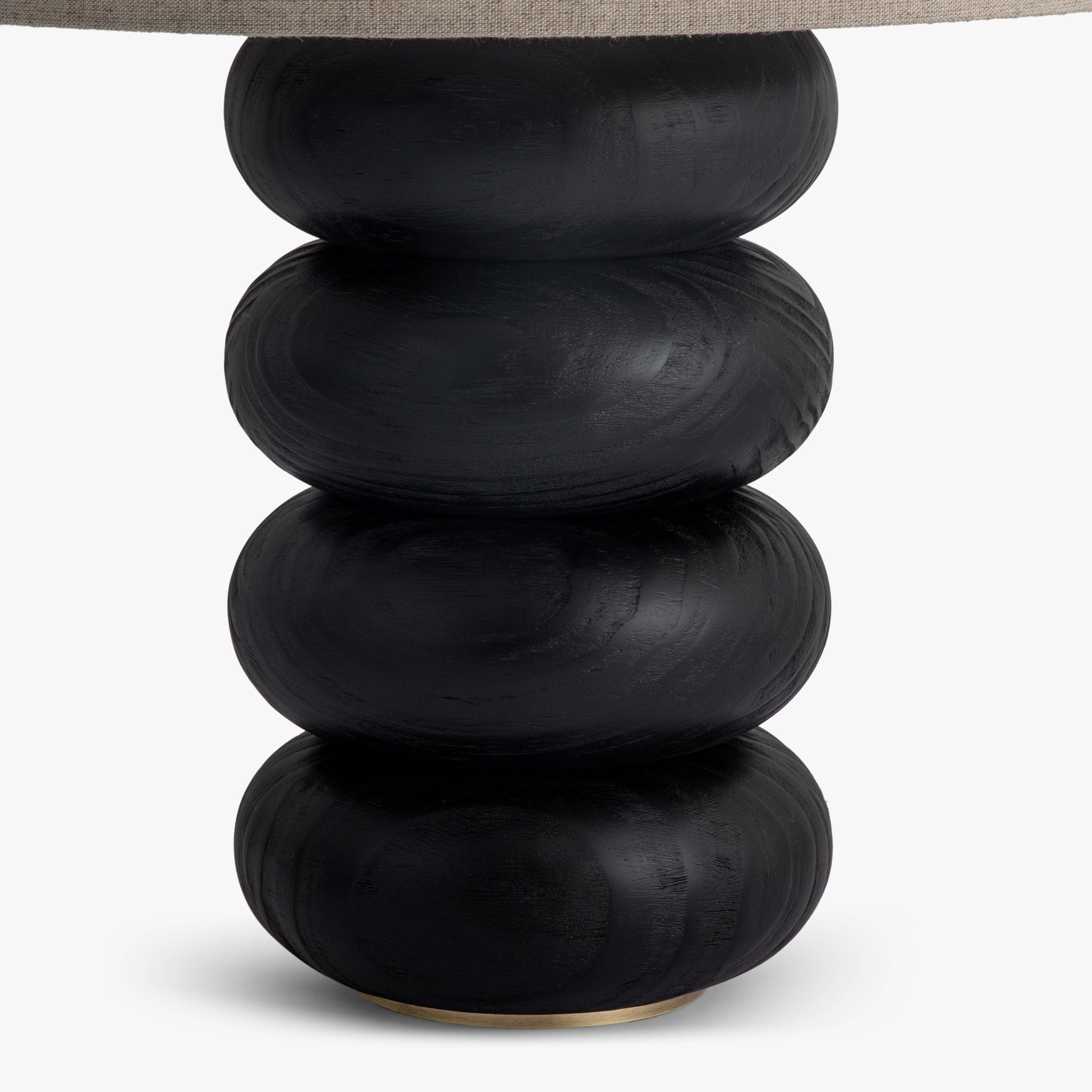 Sandia Oak Wood Table Lamp: Natural / Large