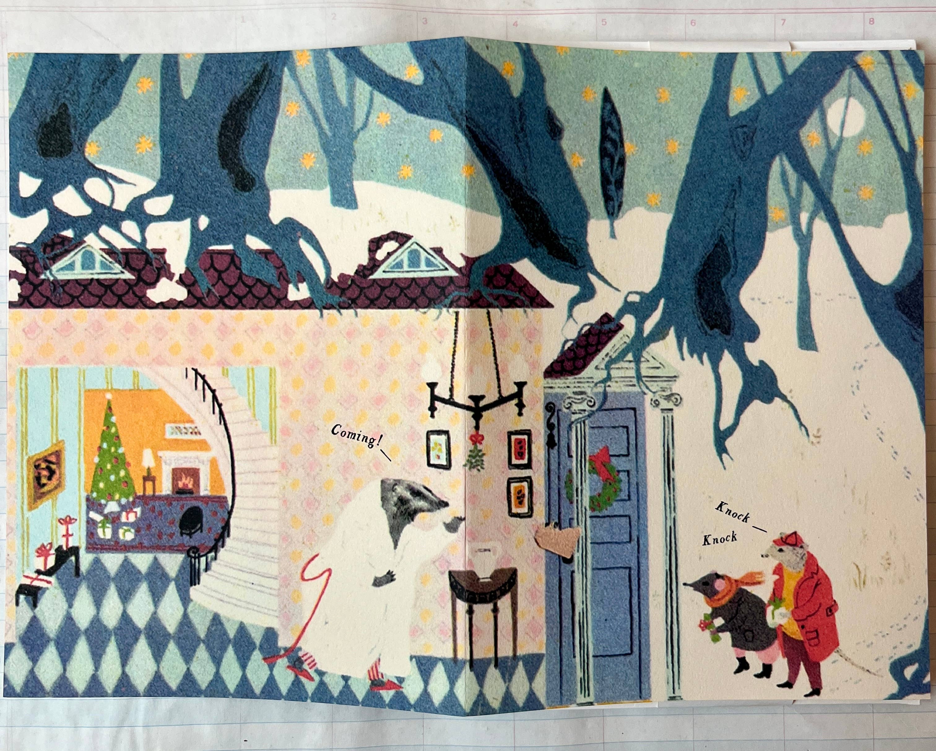 The Badger's Visit Holiday Card