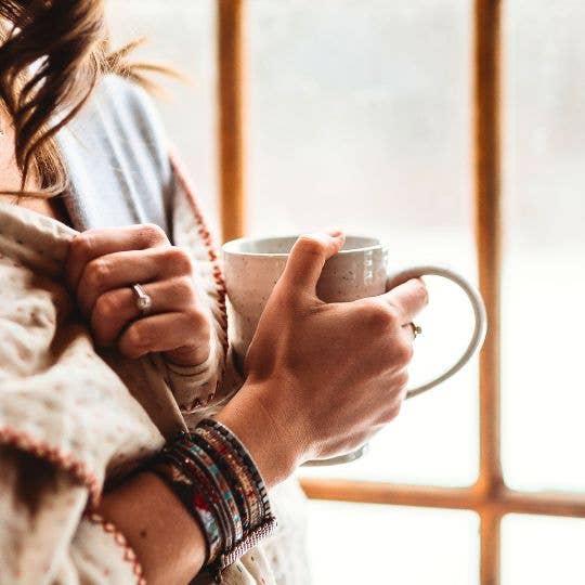 Basha Natural Kantha Throw Blanket : Primary colors