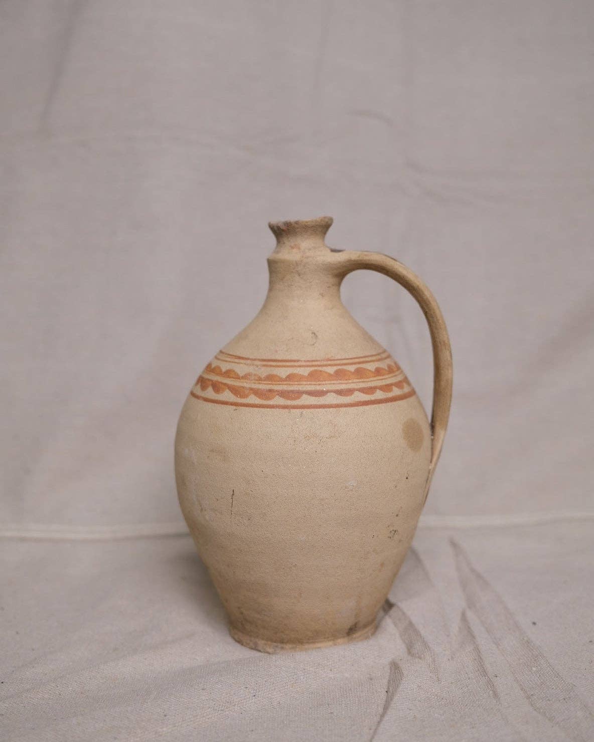 Vintage Hungarian Clay Jug no.1: B