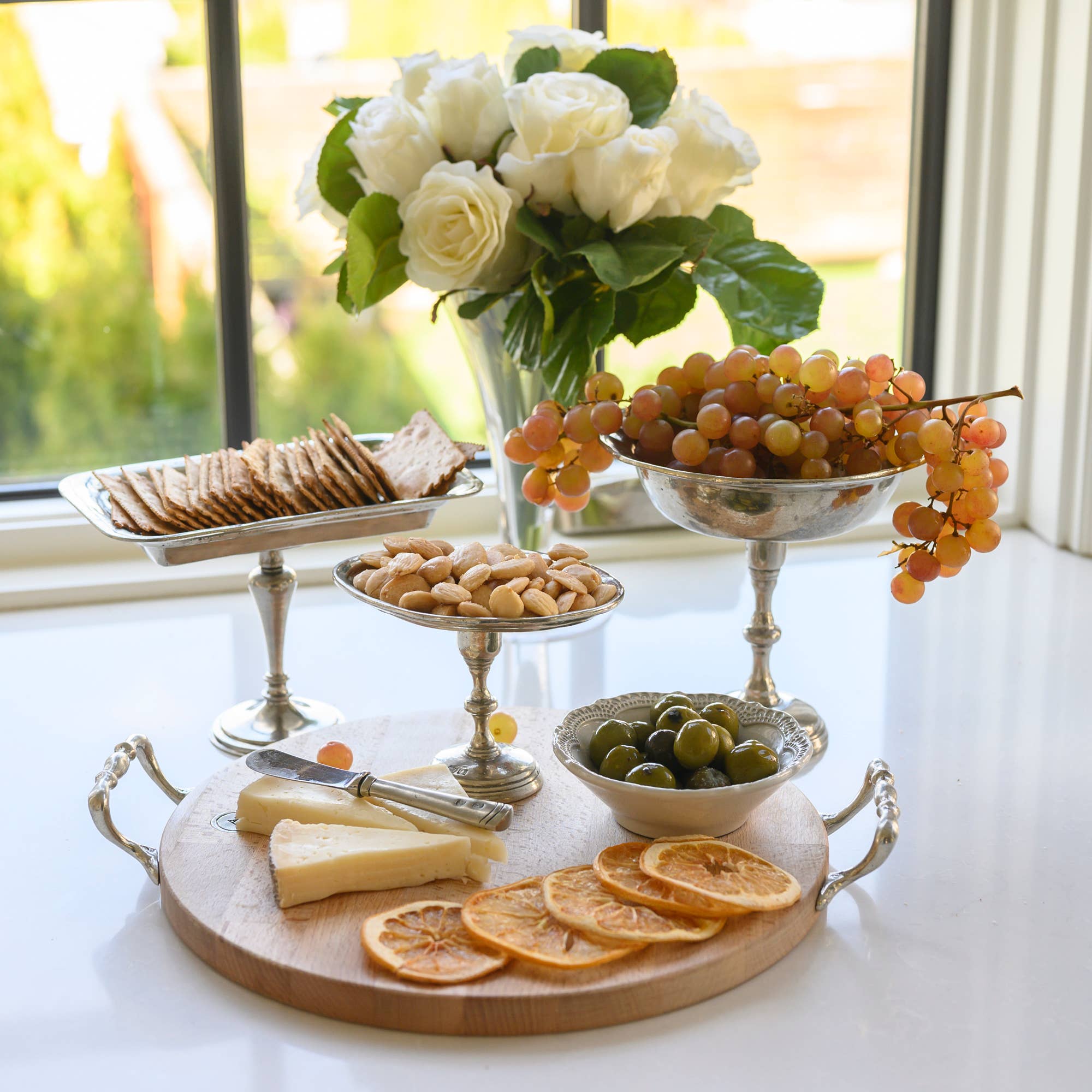 Vintage Rectangular Pedestal Dish