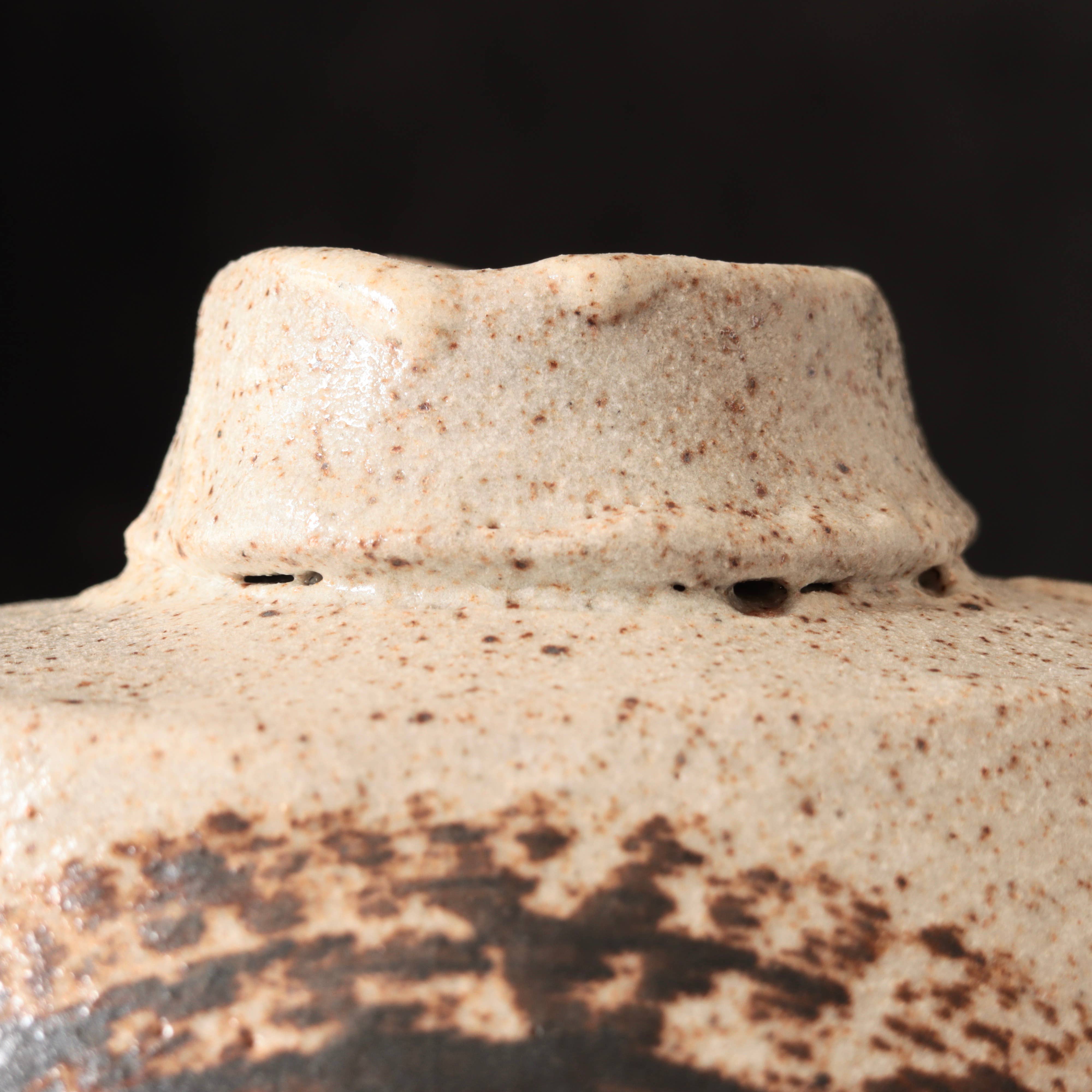 Shouldered Vase Granite Glaze 7"