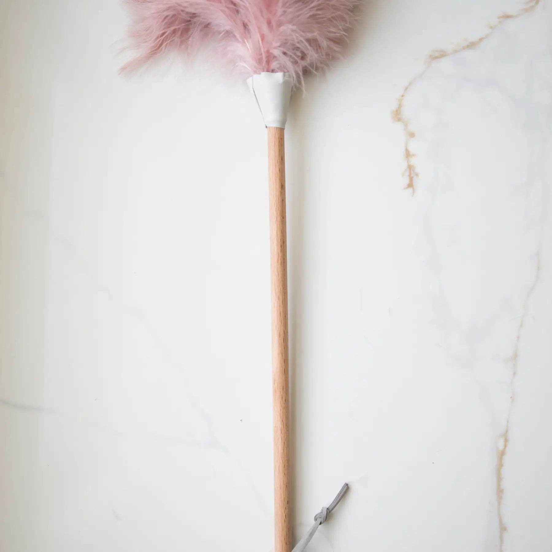 Pink Ostrich Feather Duster