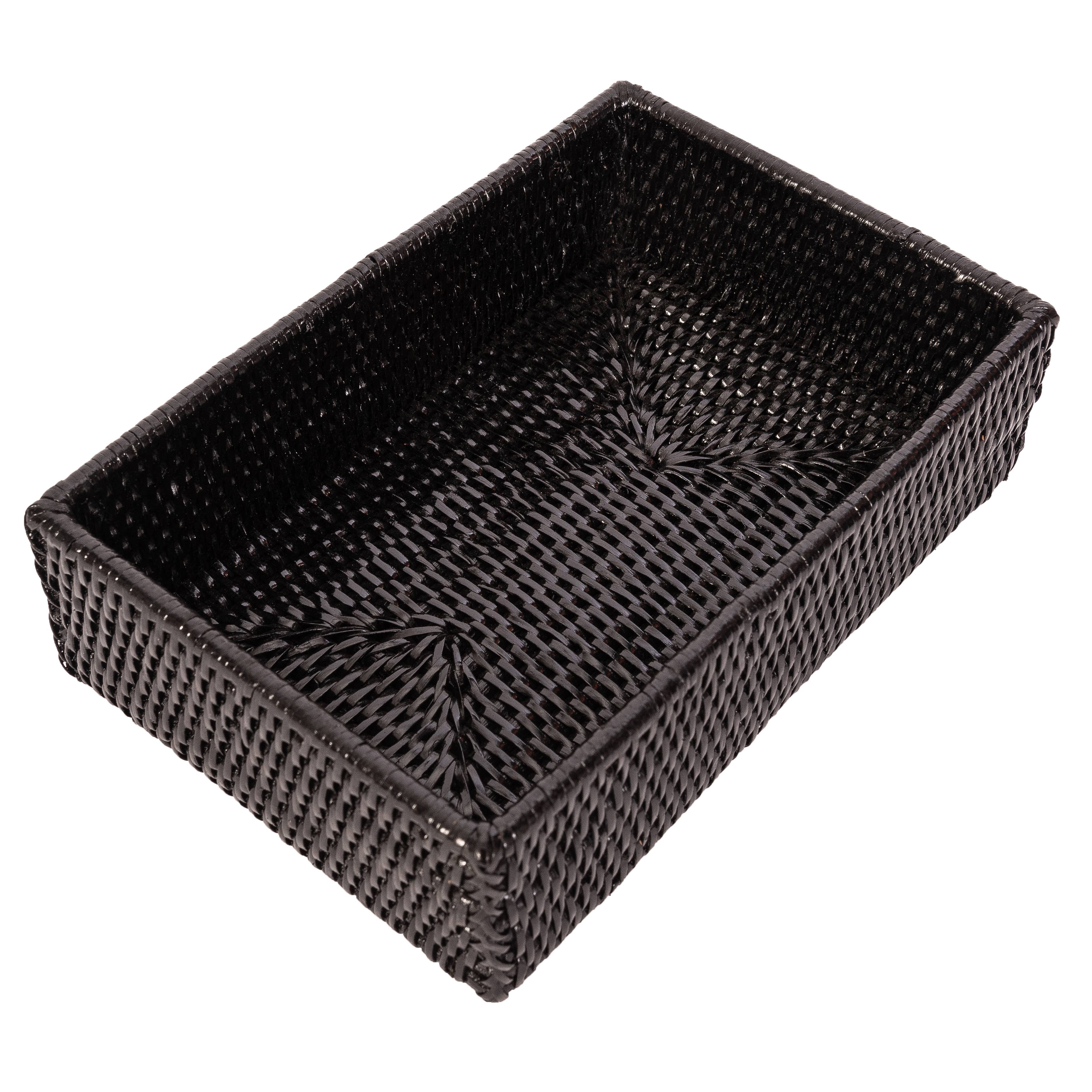 Artifacts Rattan™ Guest Towel - Rectangular Napkin Holder: Honey Brown