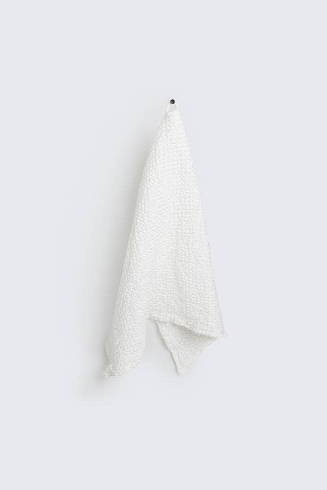 Waffle kitchen towel | Tea towel | Dish towel: White