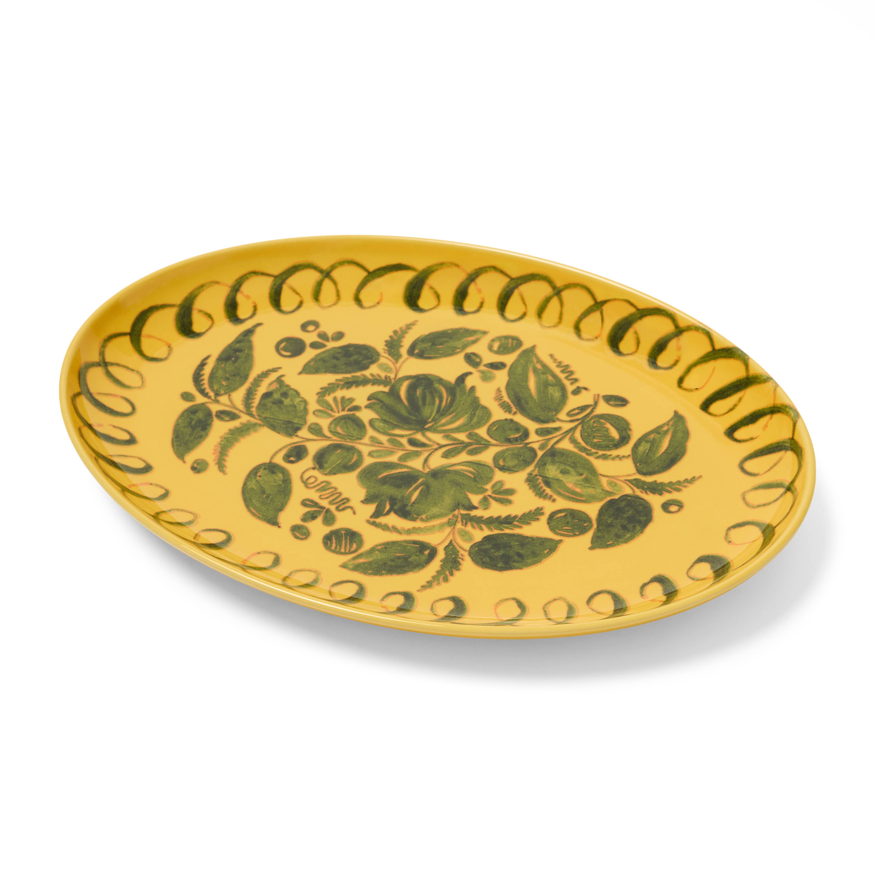 Amalfi Oval Tray Mustard - 15.7" x 11"
