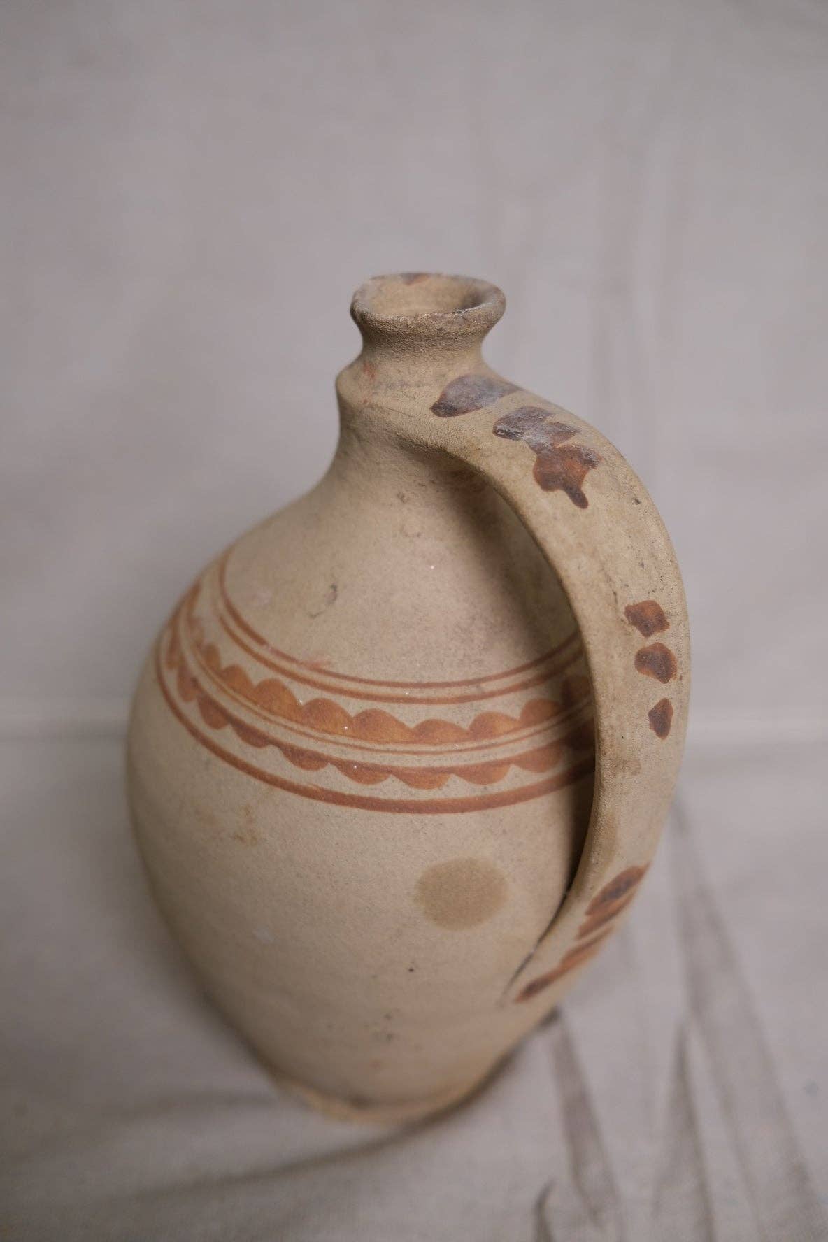 Vintage Hungarian Clay Jug no.1: B