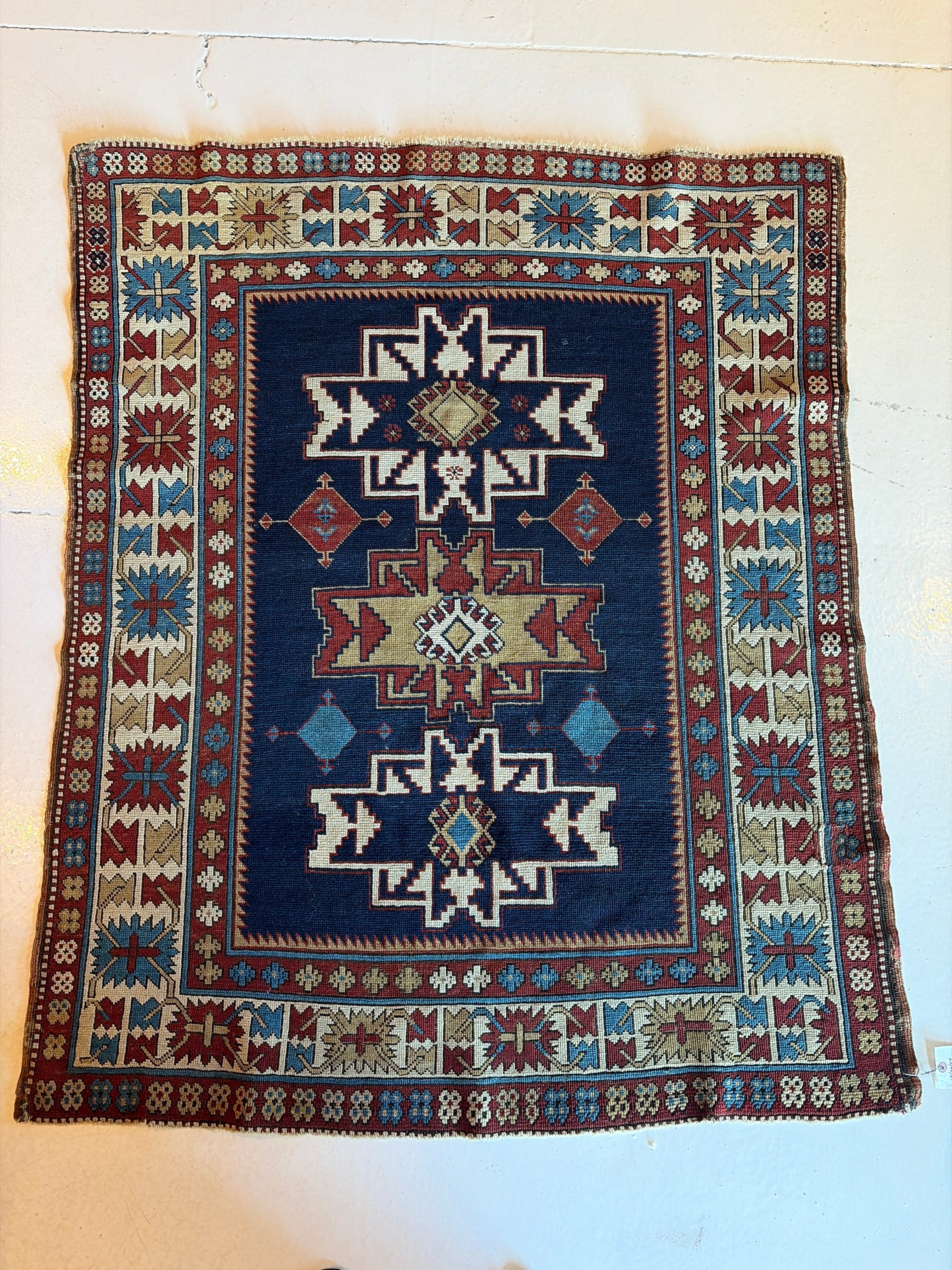Antique Kazak Rug 3x5