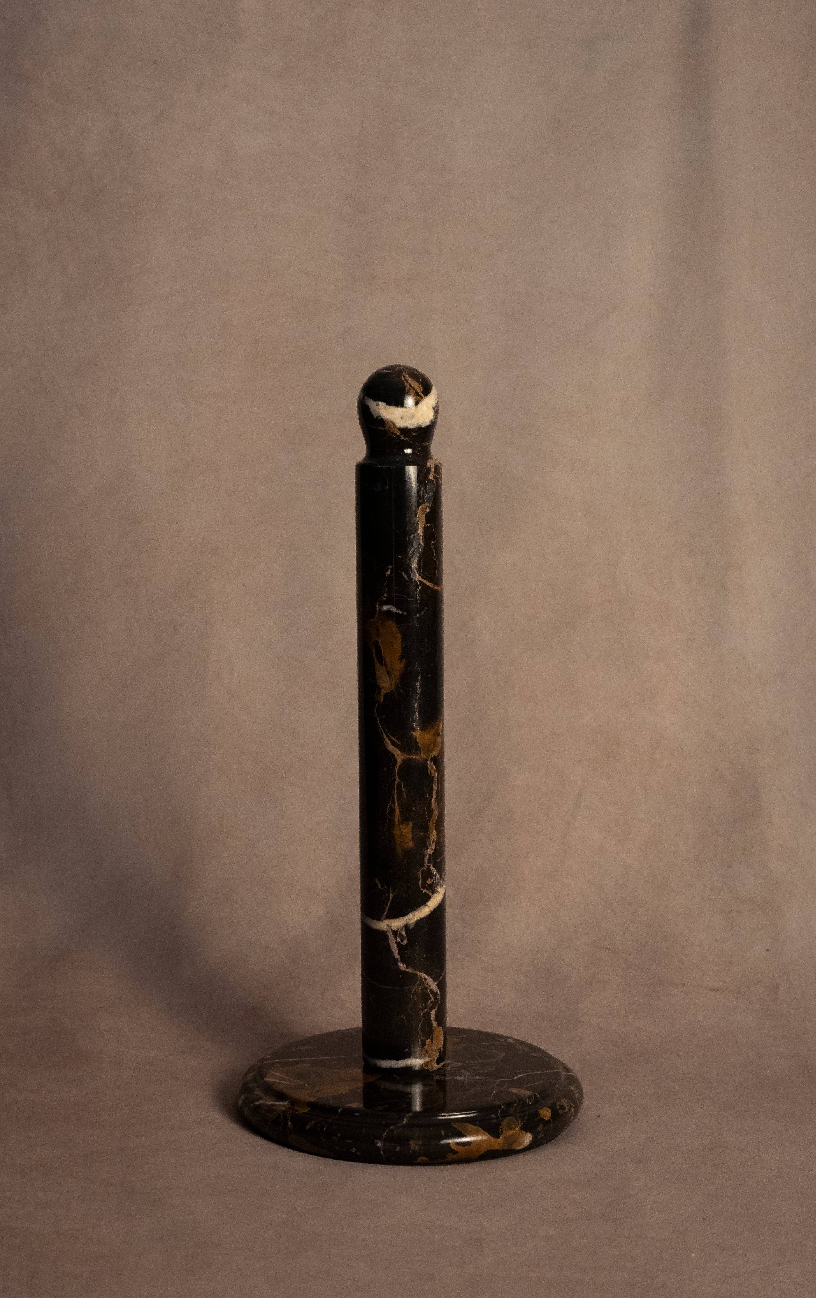 Paper Towel Holder - Black & Gold