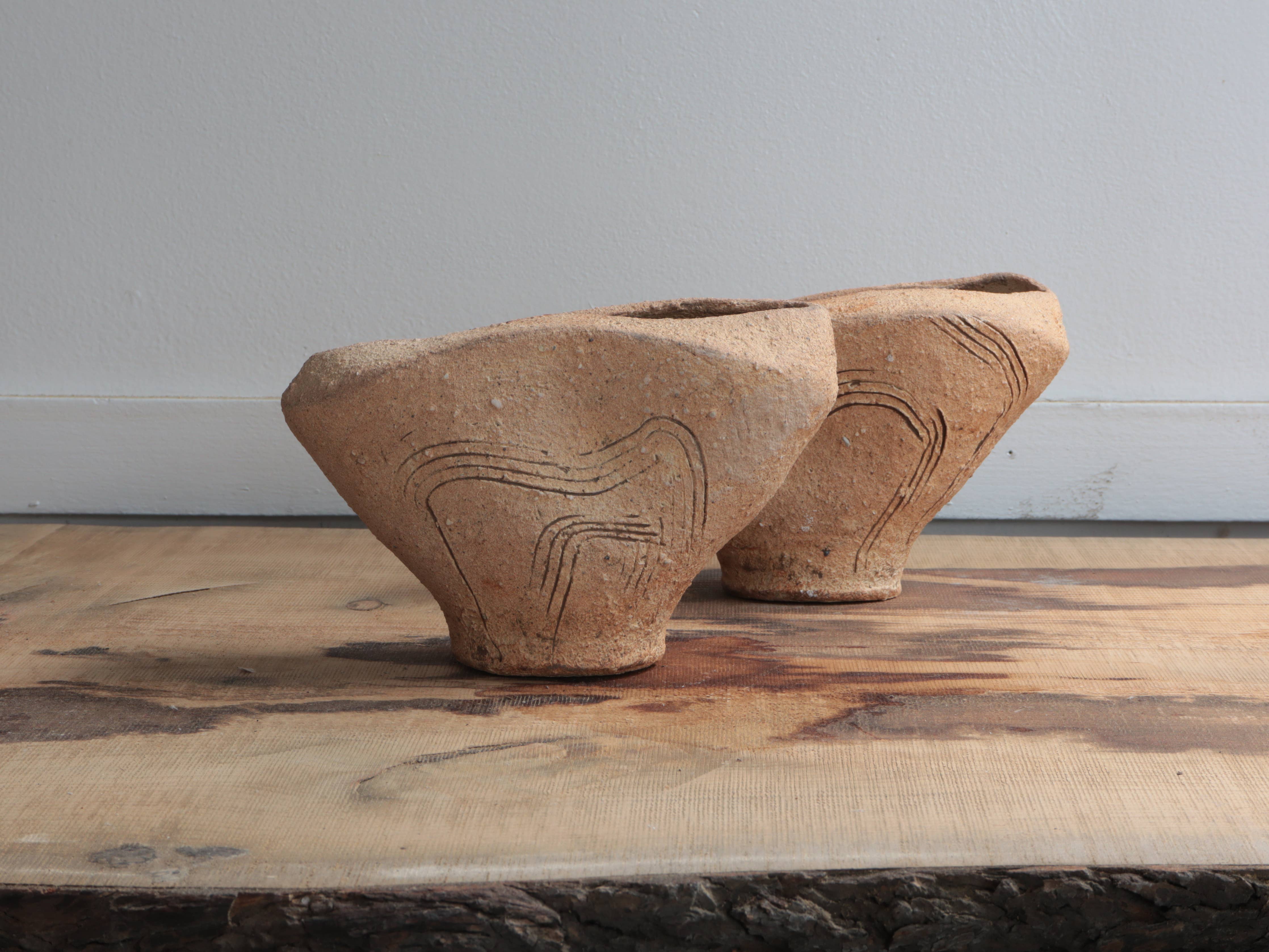 Landscape Vase Unglazed