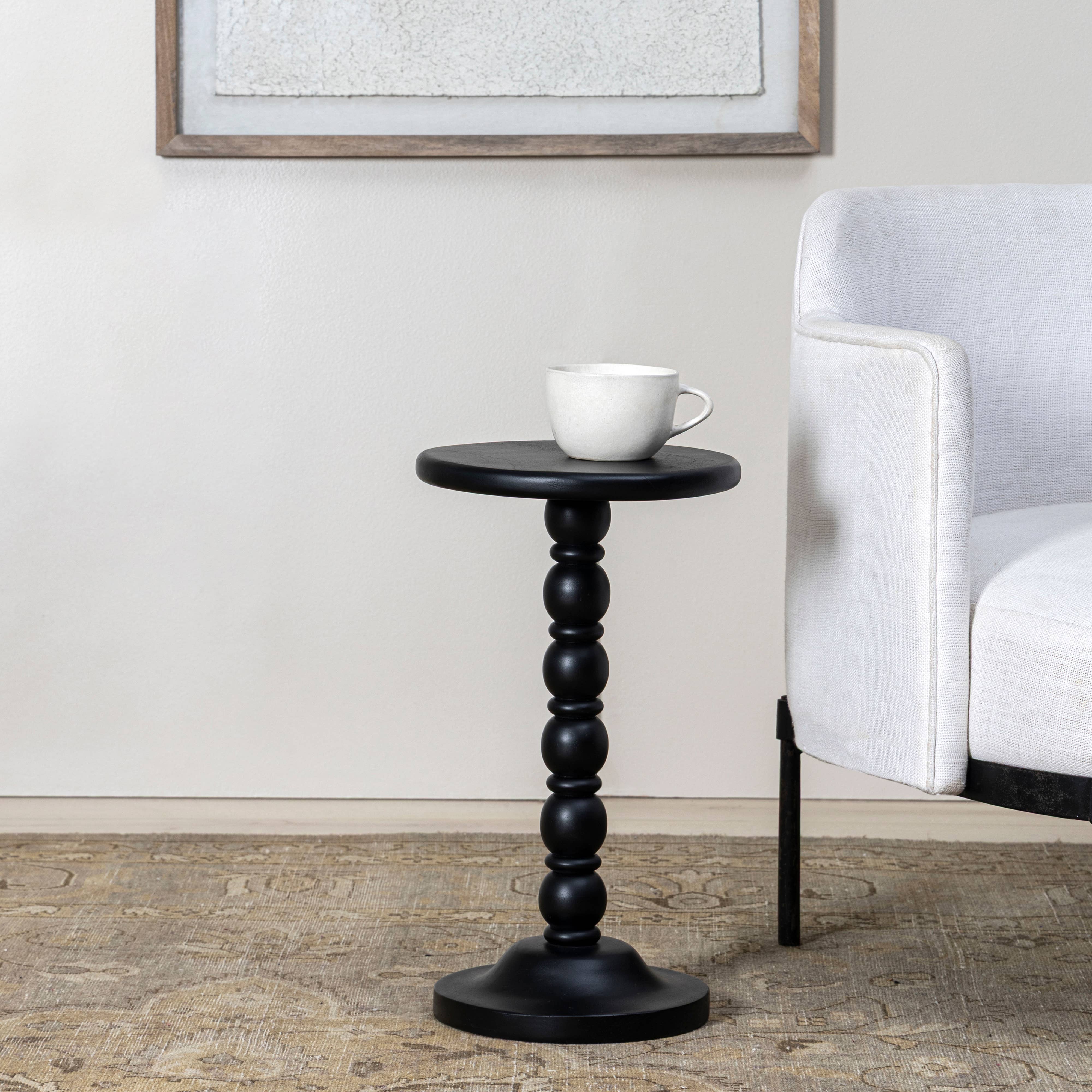 Spindle Drink Table: Black