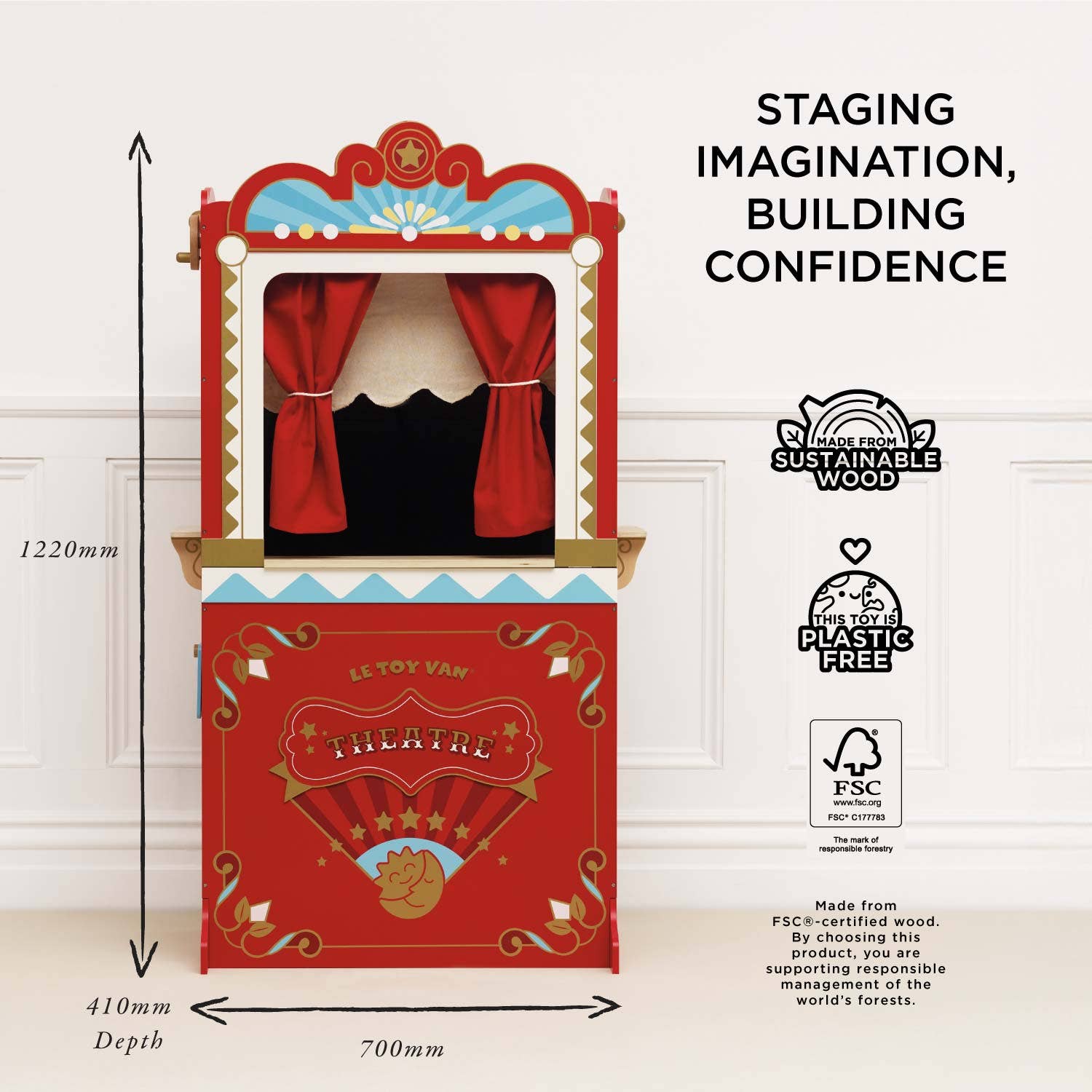 Retro Toy Puppet Theater