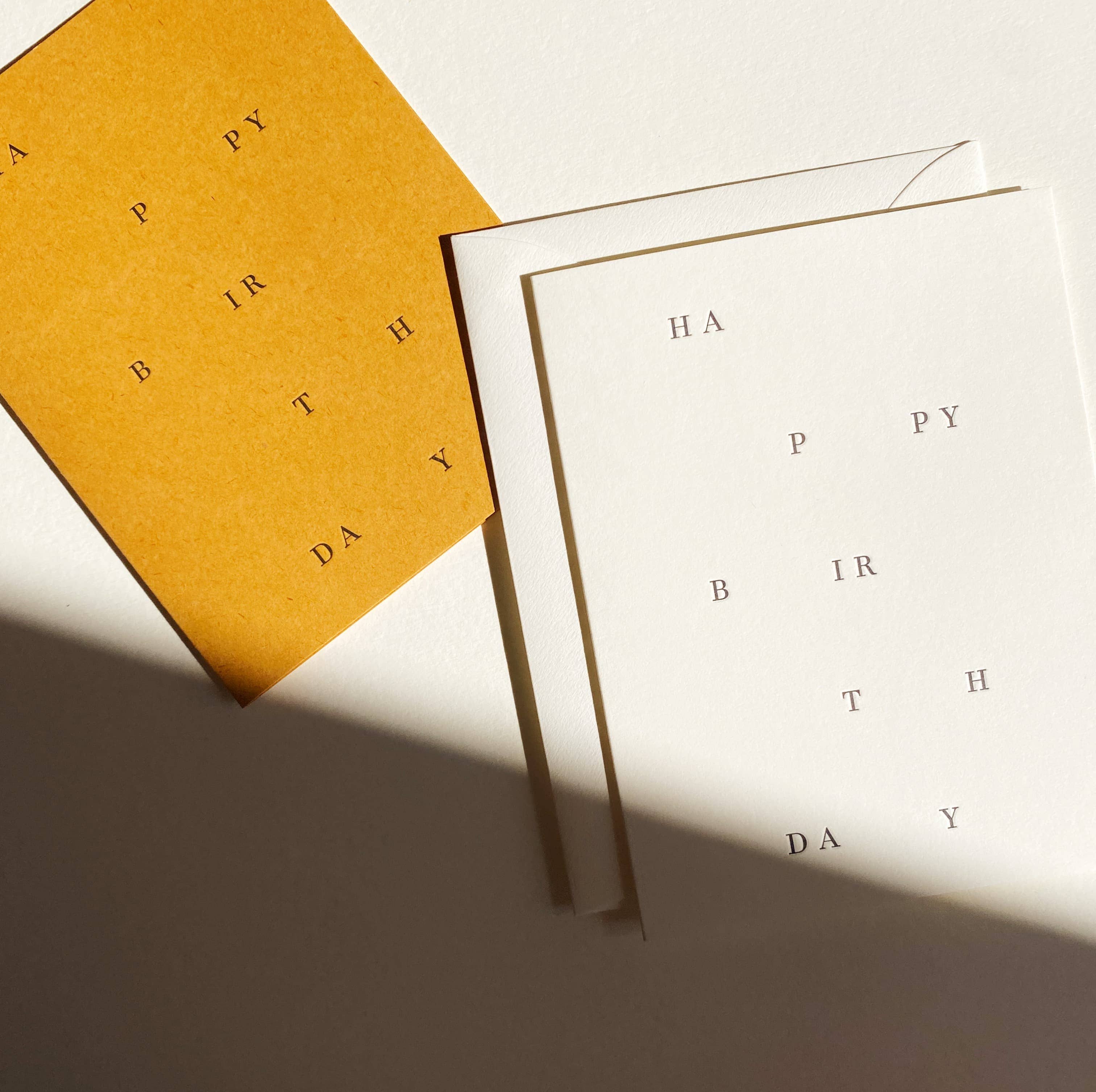 Happy Birthday No. 31: Ochre / Single Card