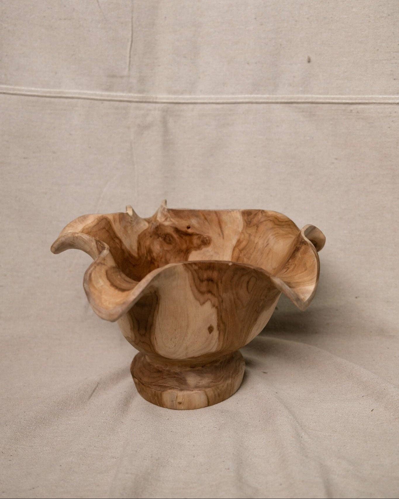 Teak Bloom Bowl