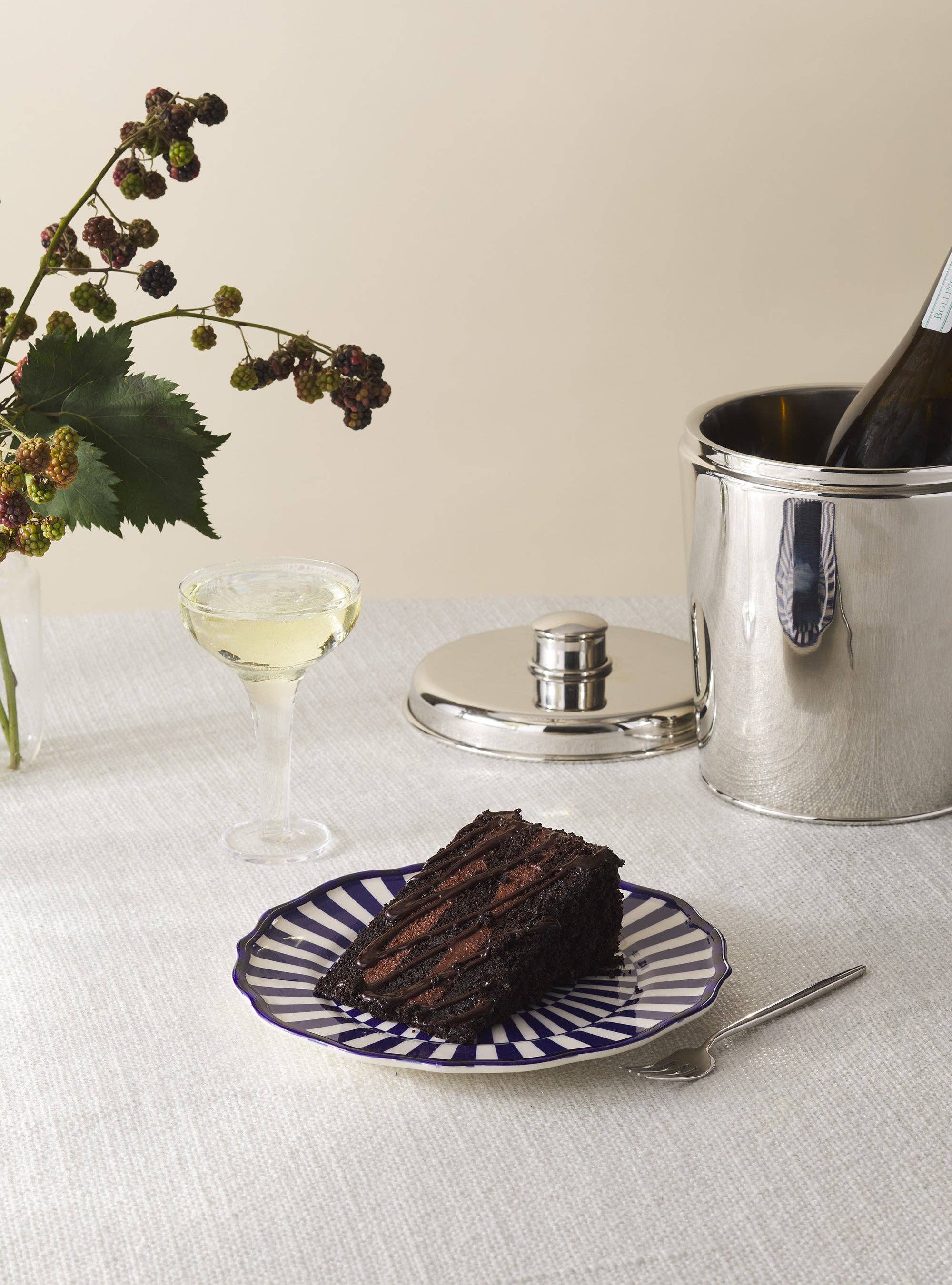 Riviera Hand-Painted Dessert Plate 9"