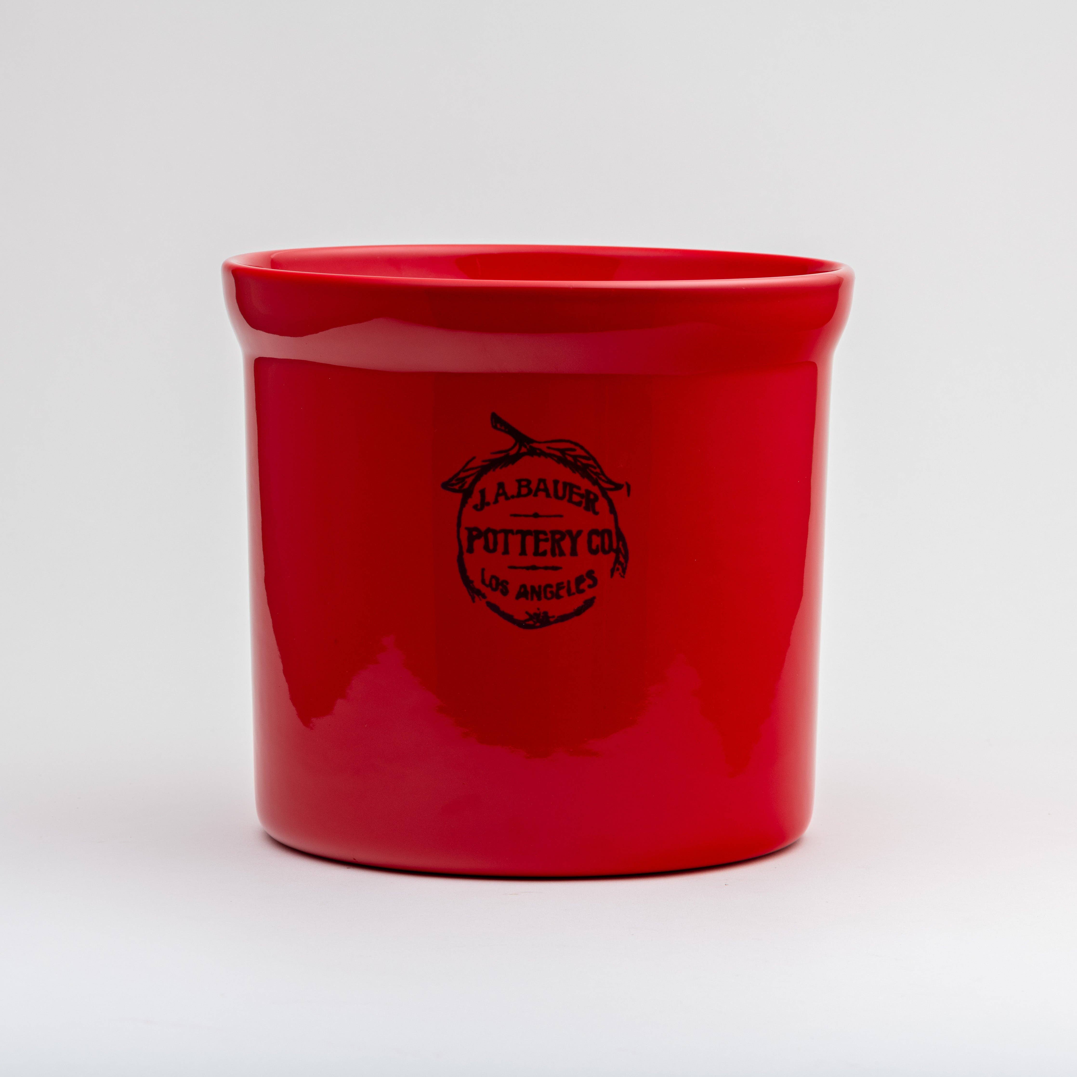 Bauer One Gallon Crock - Poppy Red