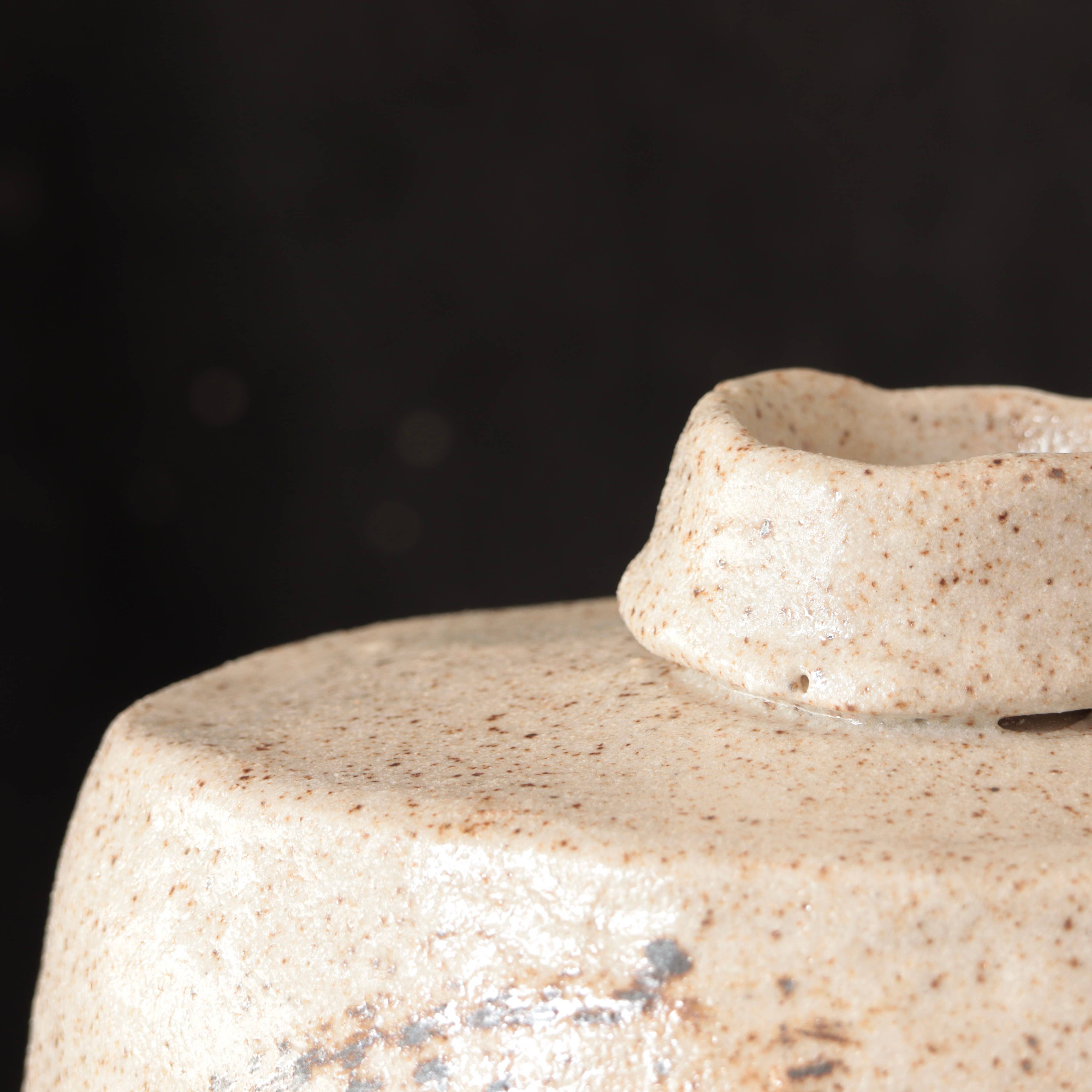 Shouldered Vase Granite Glaze 7"