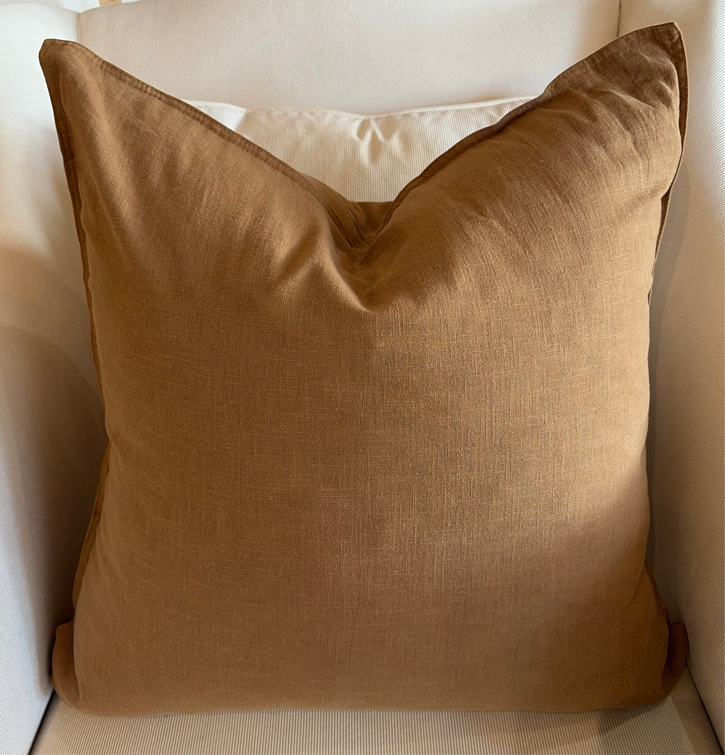 Tan Linen Pillows