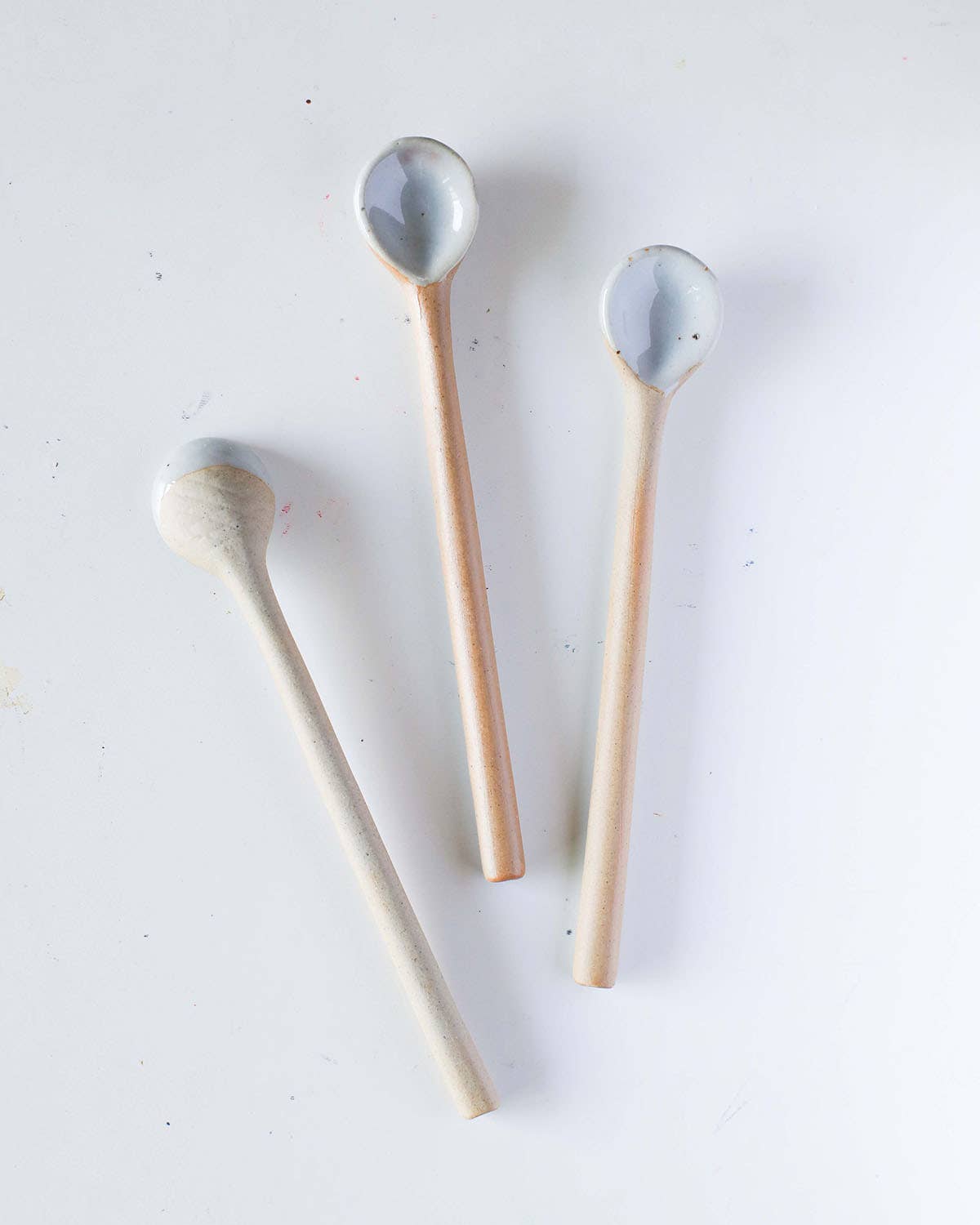 Ceramic Long and Short Spoons: Long
