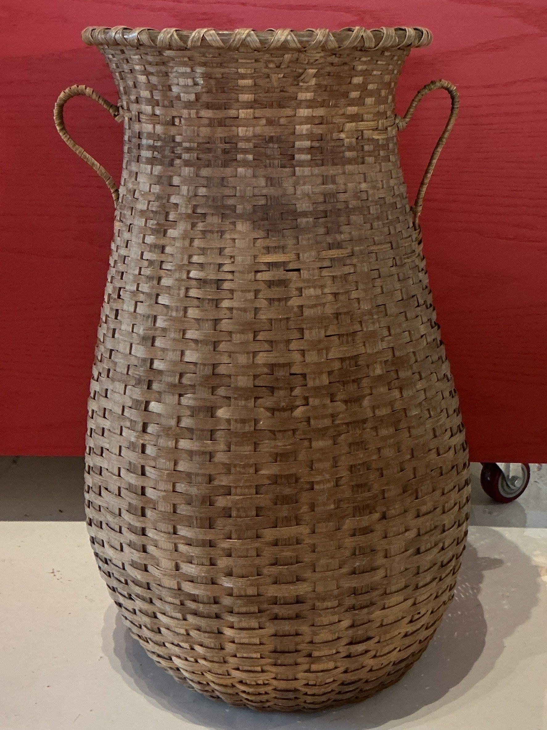 Tall Wicker Vessel