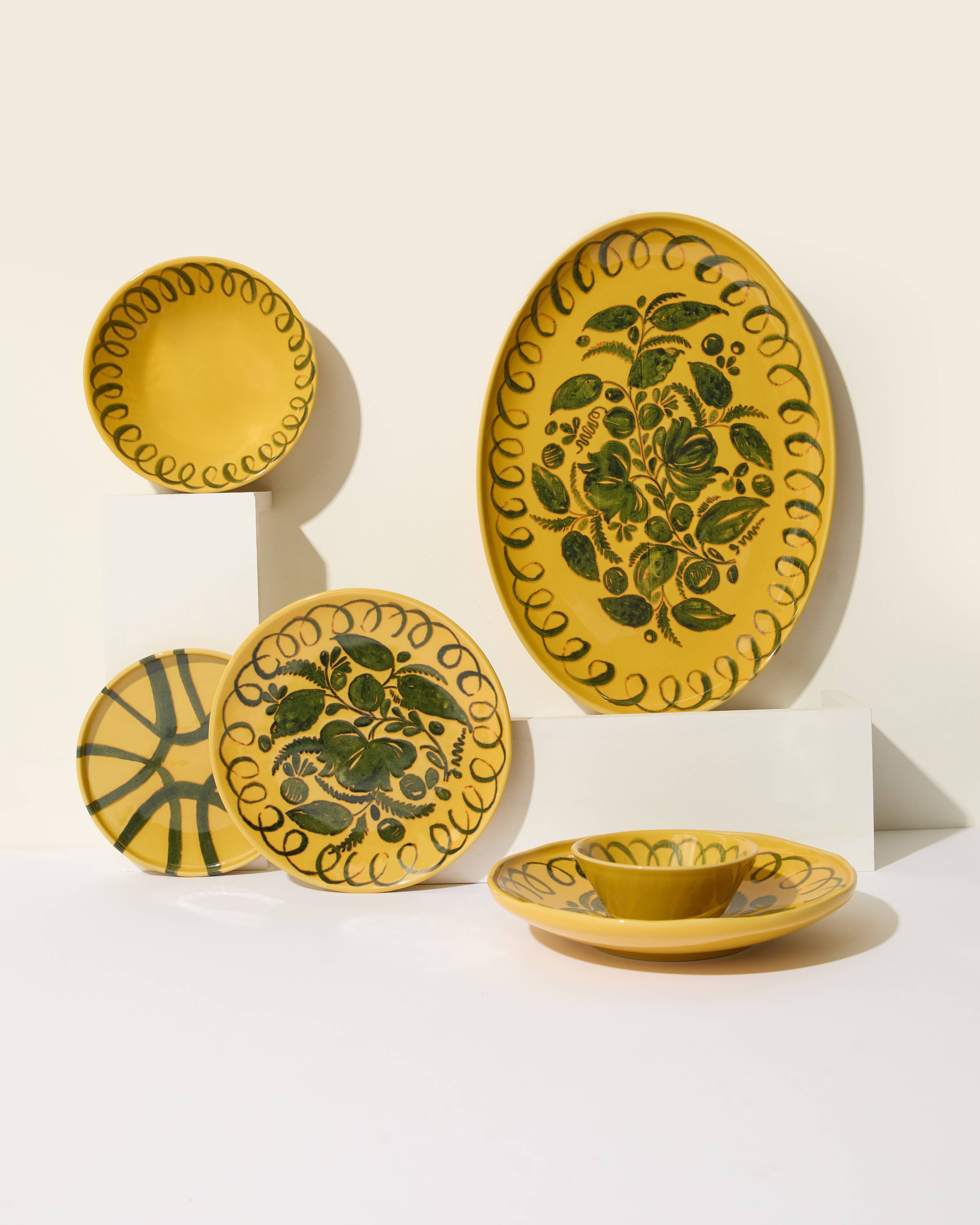 Amalfi Oval Tray Mustard - 15.7" x 11"