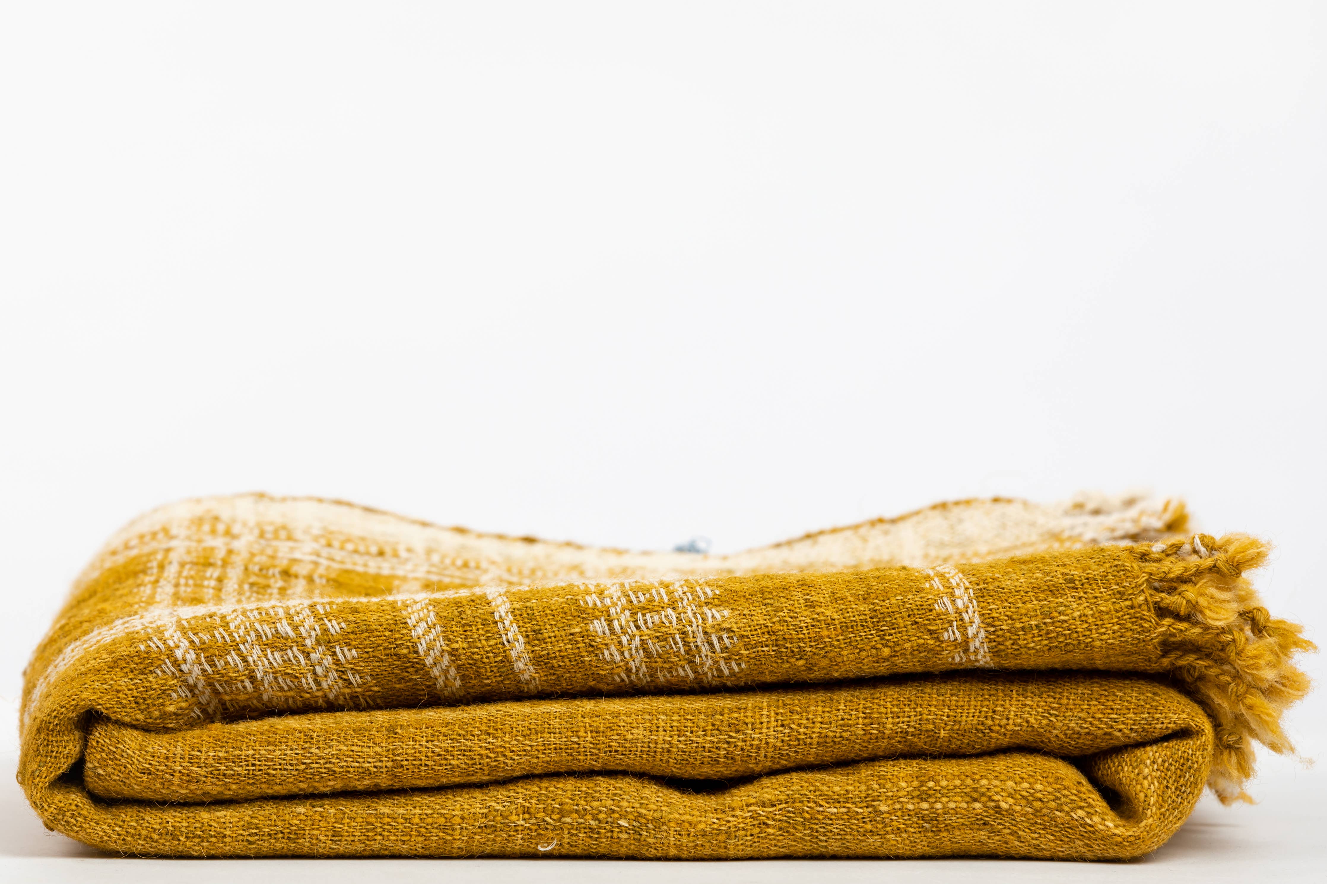 Kutch Mustard Wool Handwoven Throw