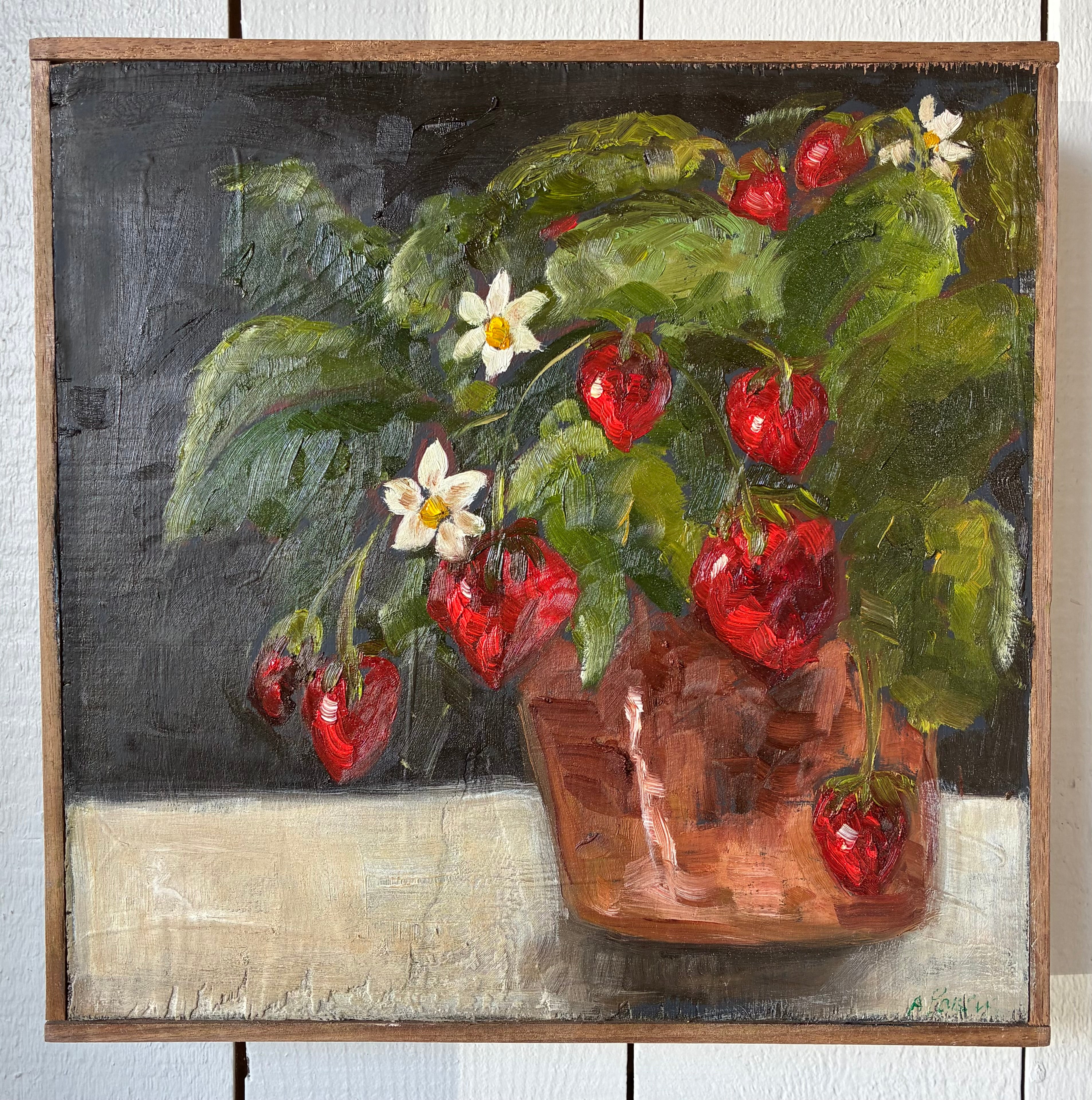 Alison Parsons, Strawberry Plant 12” W x 11.5” H