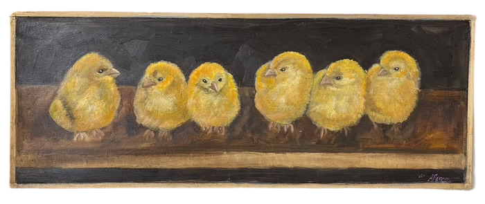 Alison Parsons, Baby Chicks, 20”x8”