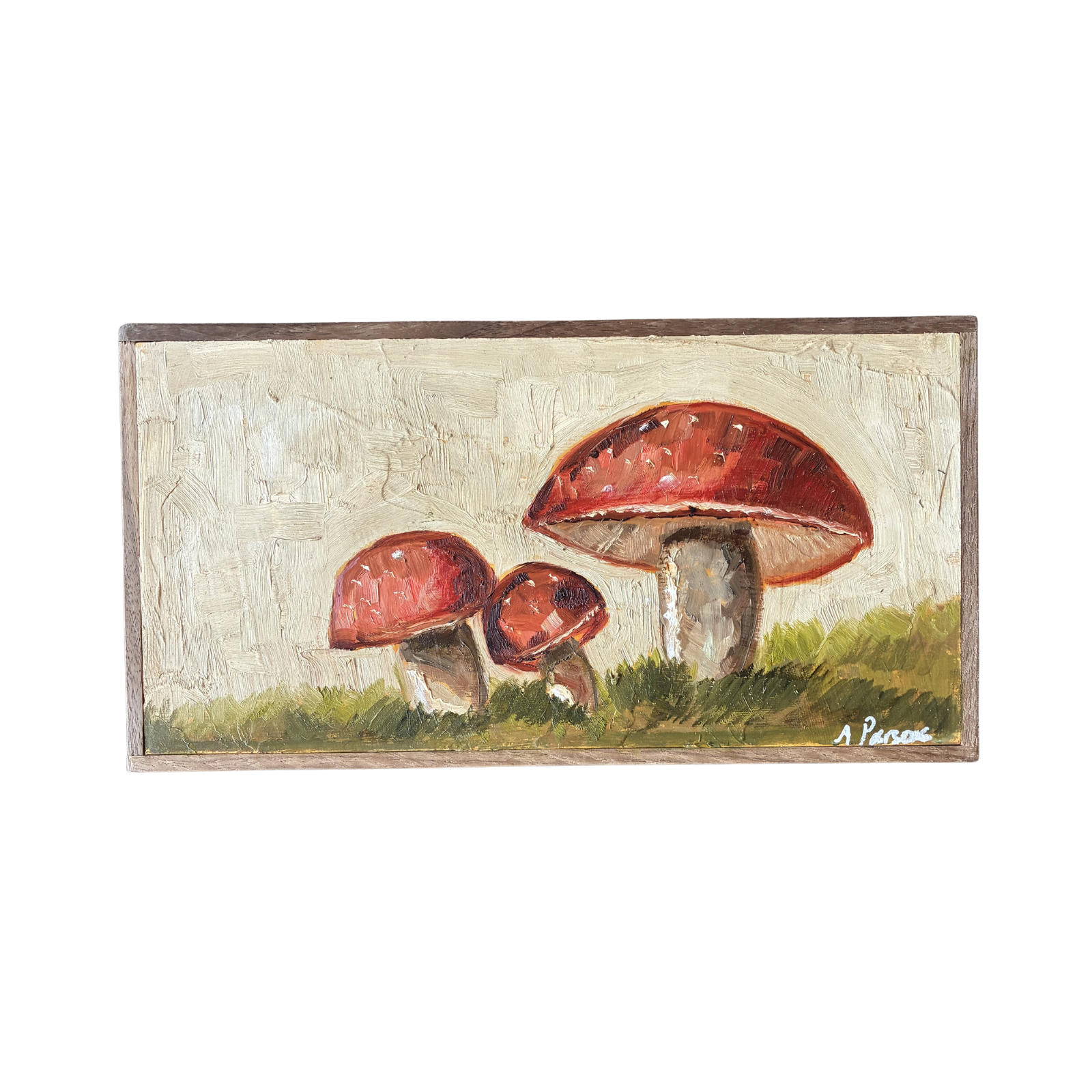 Alison Parsons, Three Mushrooms, 12.5” x 6.5”