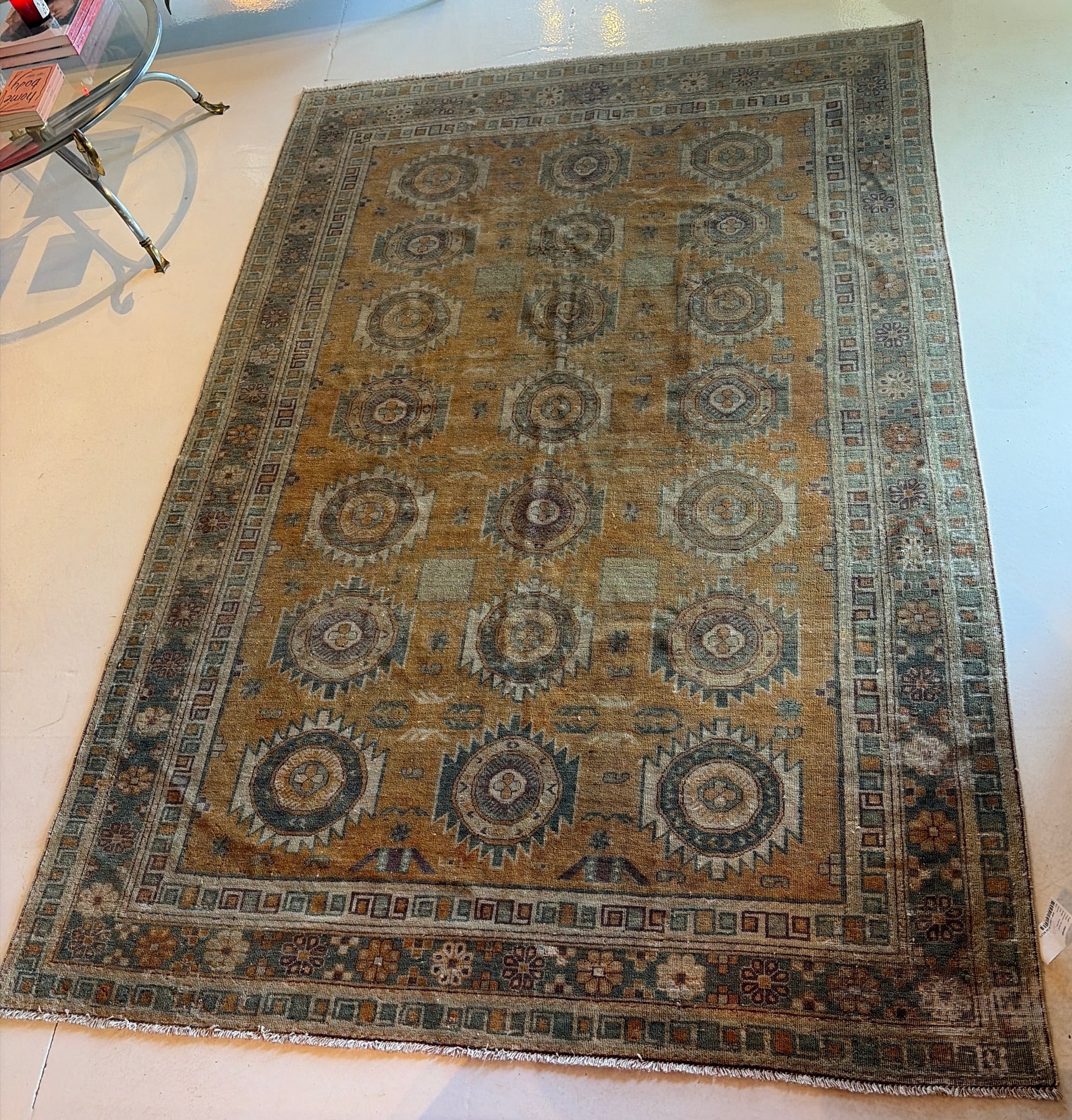 Antique Khotan Rug 6.8x8.9