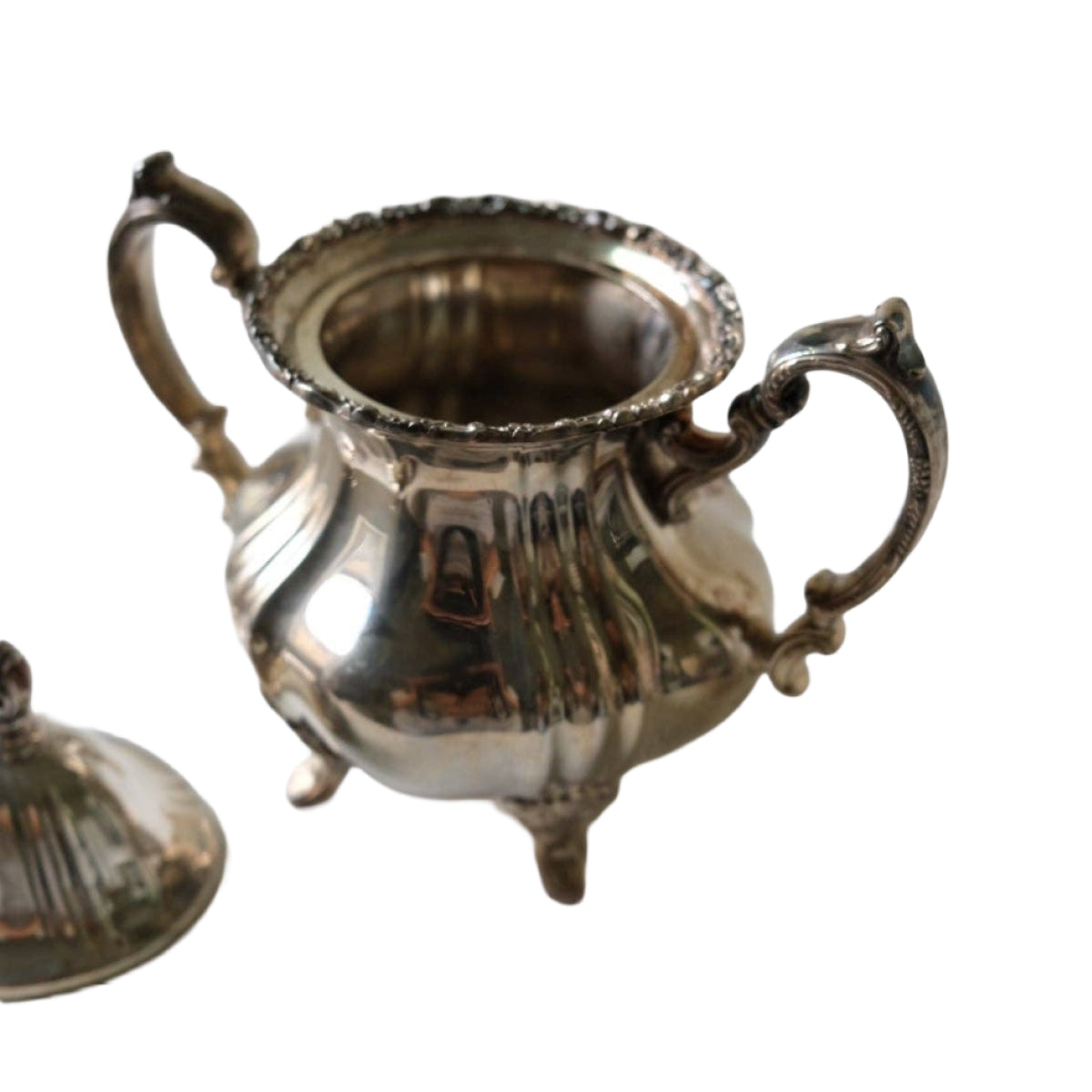 Victorian Silver-Plated Sugar Bowl