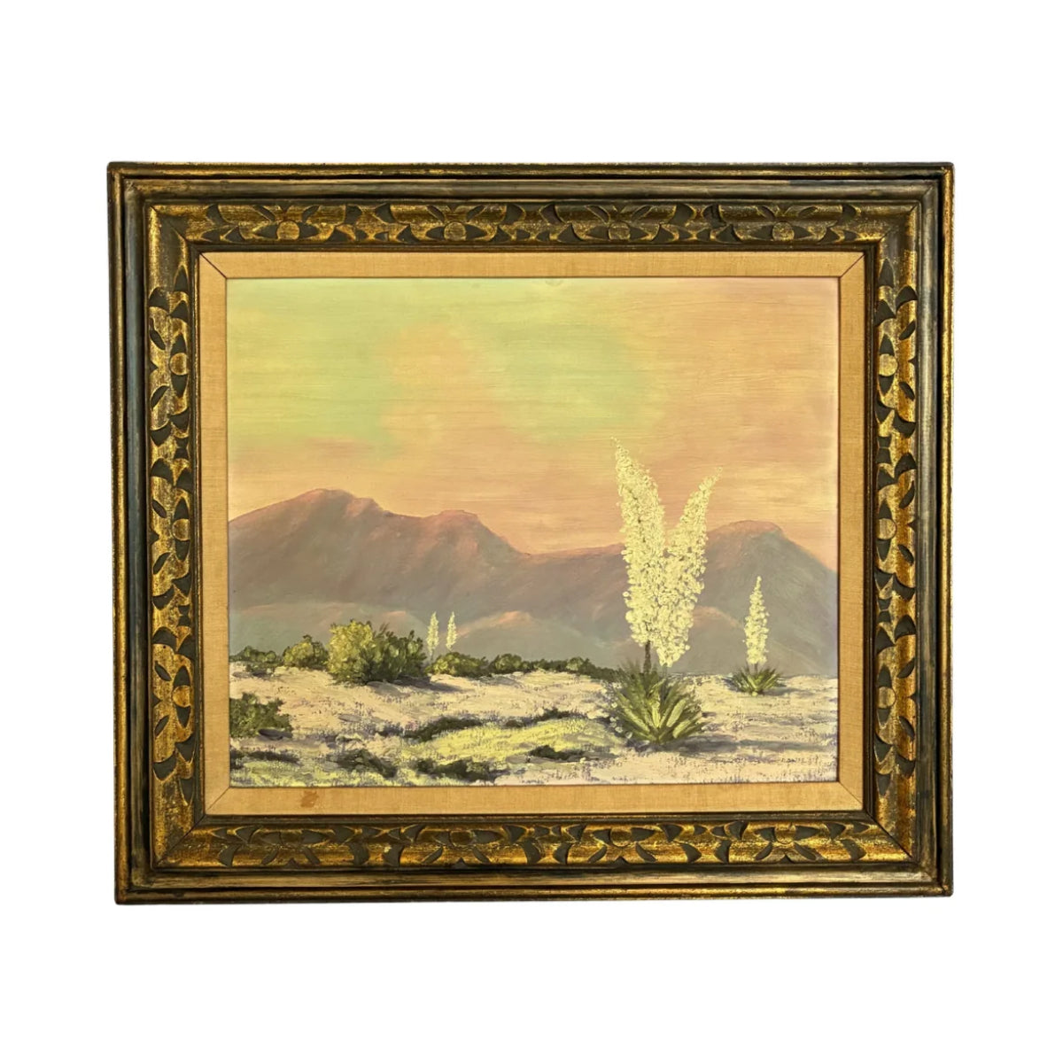 Vintage Southwest Landscape Painting, 33” x 29”