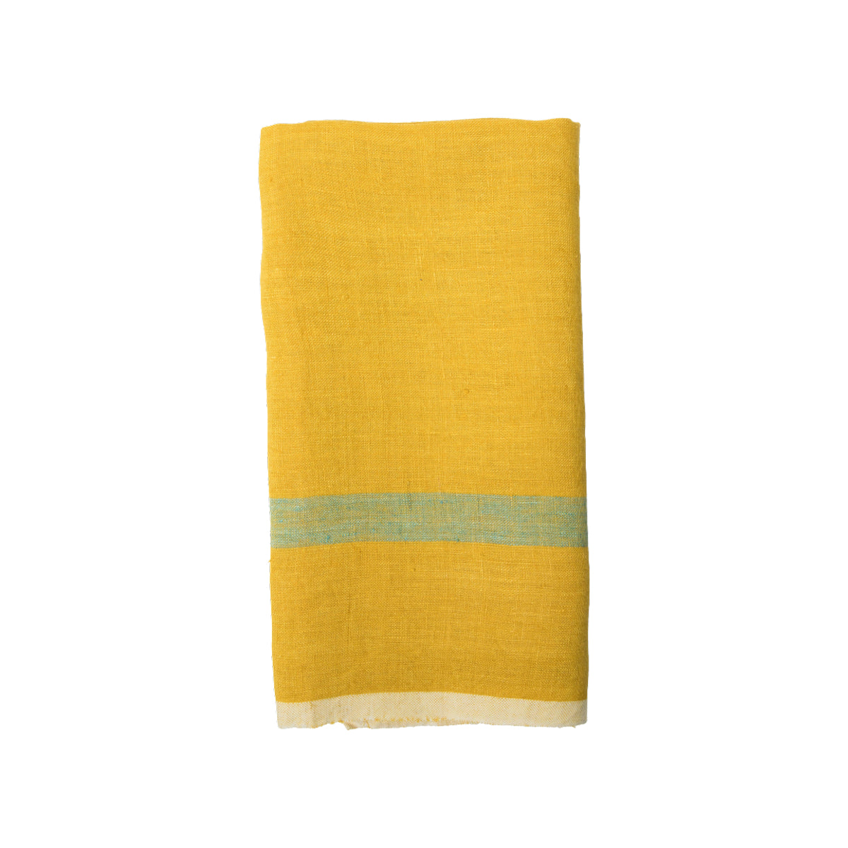 Laundered Linen Lime/Aqua Towels, Lime/Aqua 20” x 30”