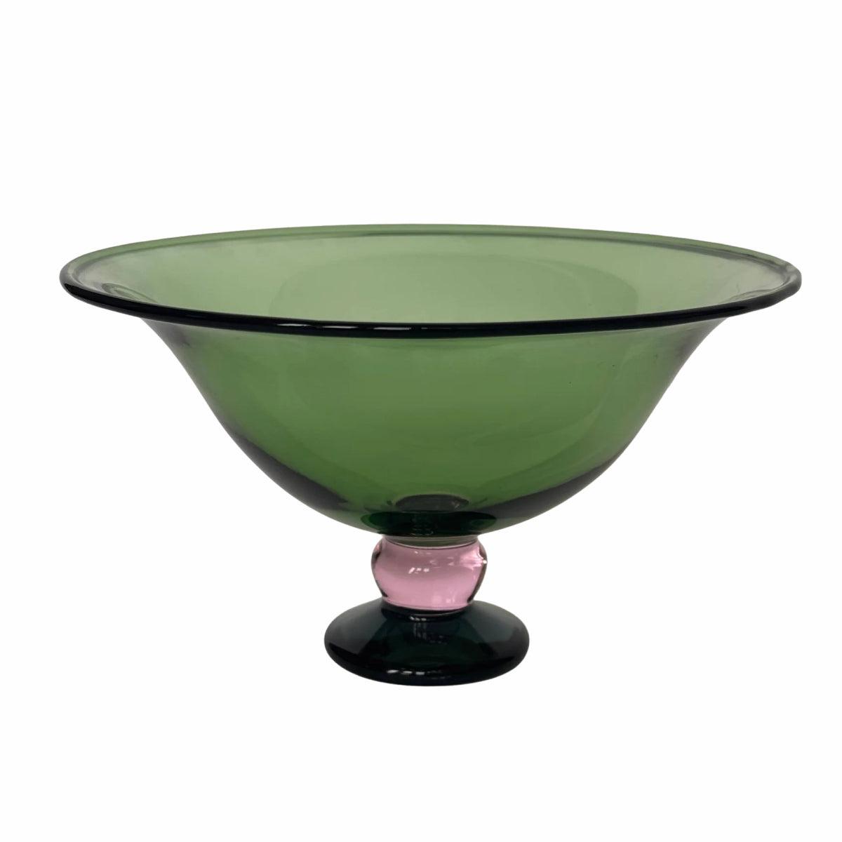 Fruit Bowl, Green/Pink/Clear