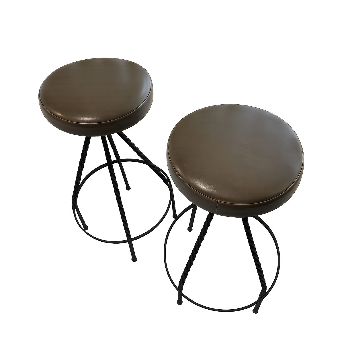 Mid Century Barstool Pair