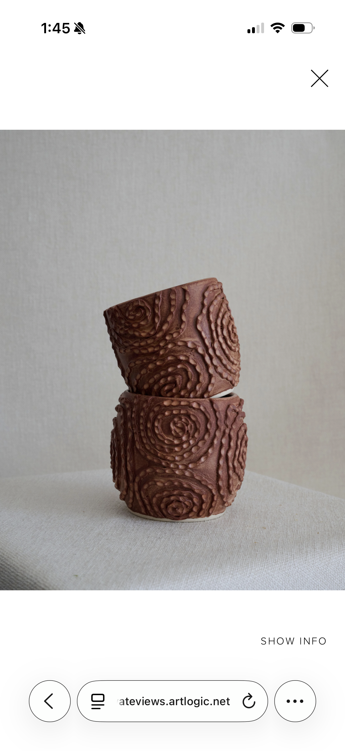 Rosette Tumbler- Rust