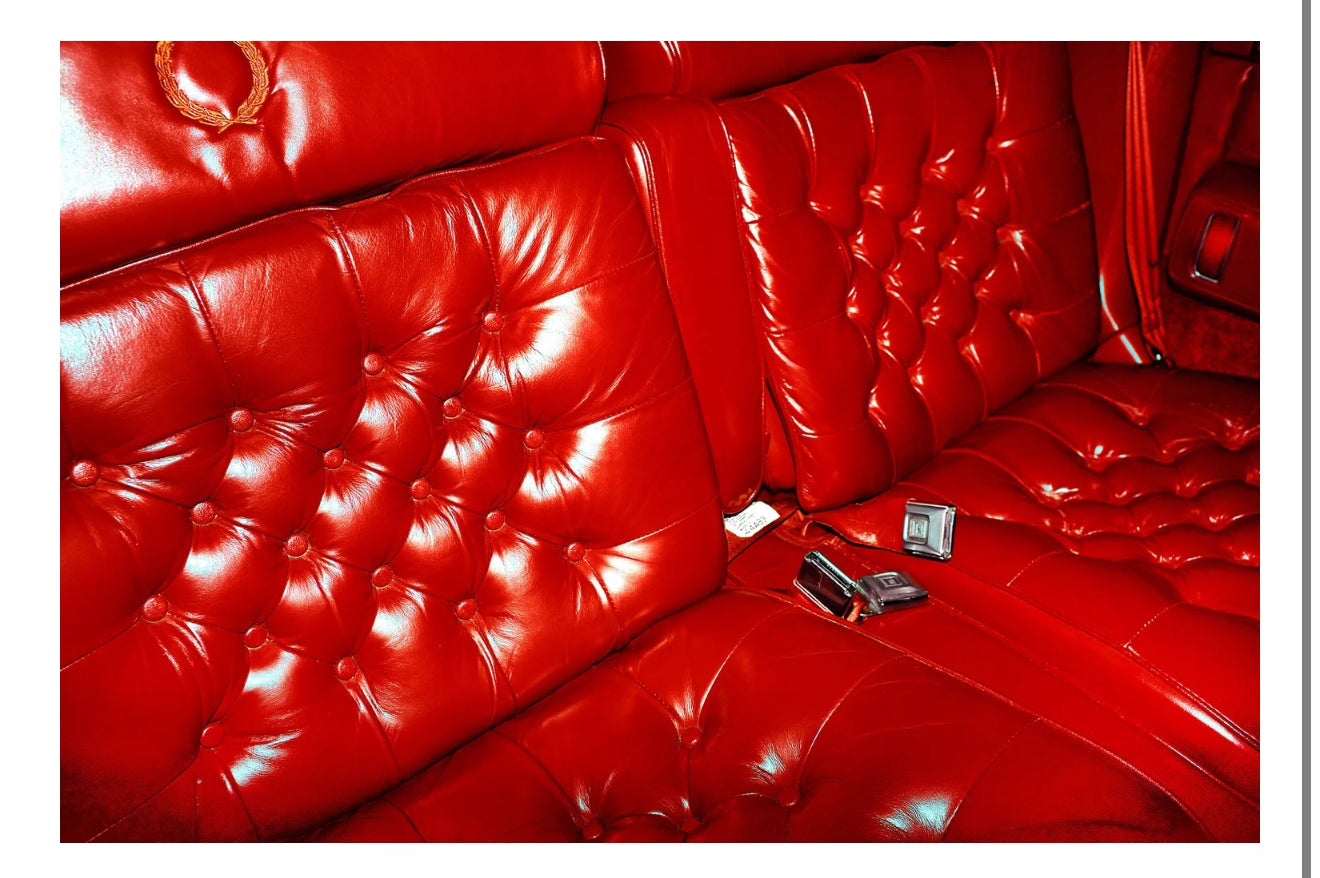 Red Cadillac Seat Framed Print